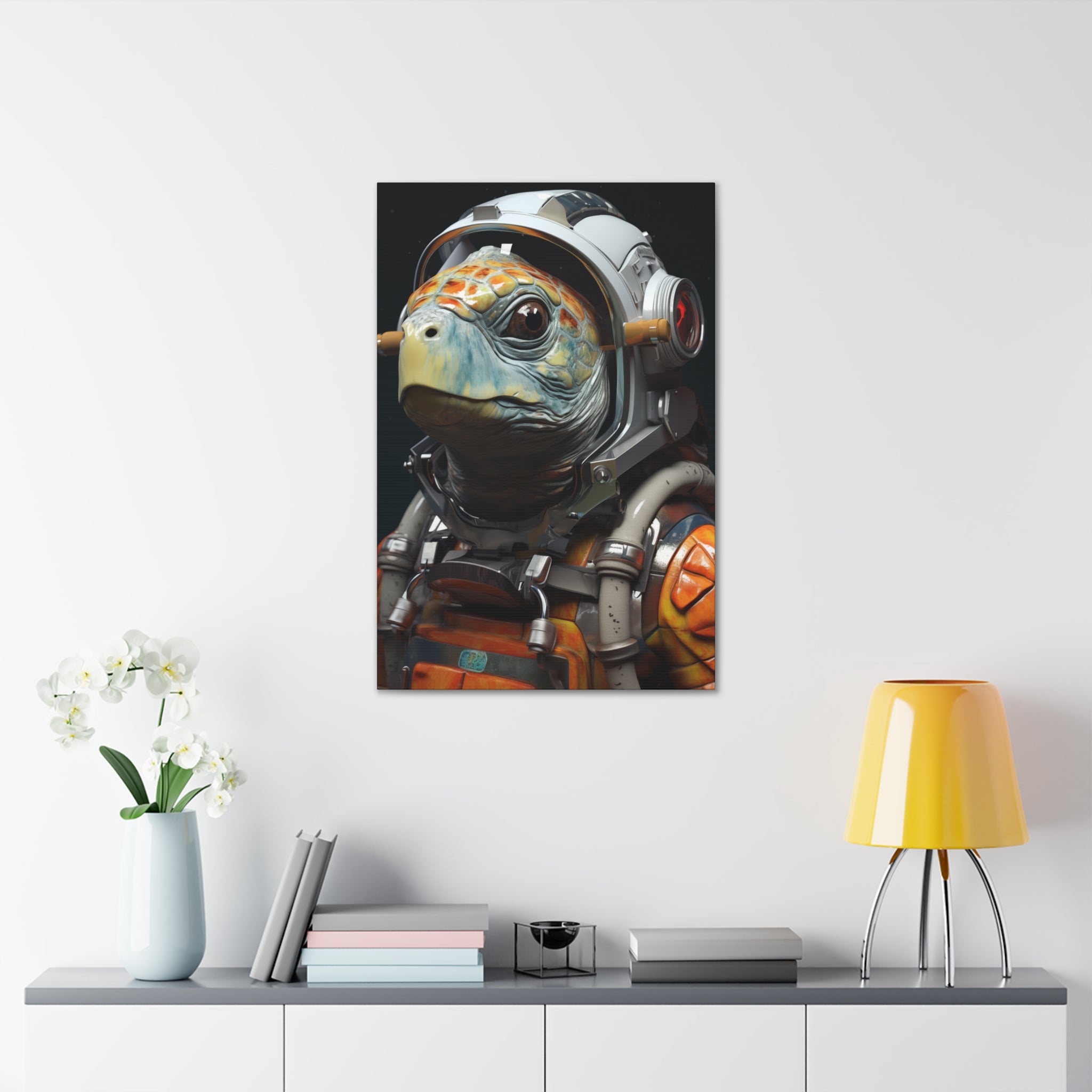 AstroTurtle 3 Canvas Wall Art - SynthFrame