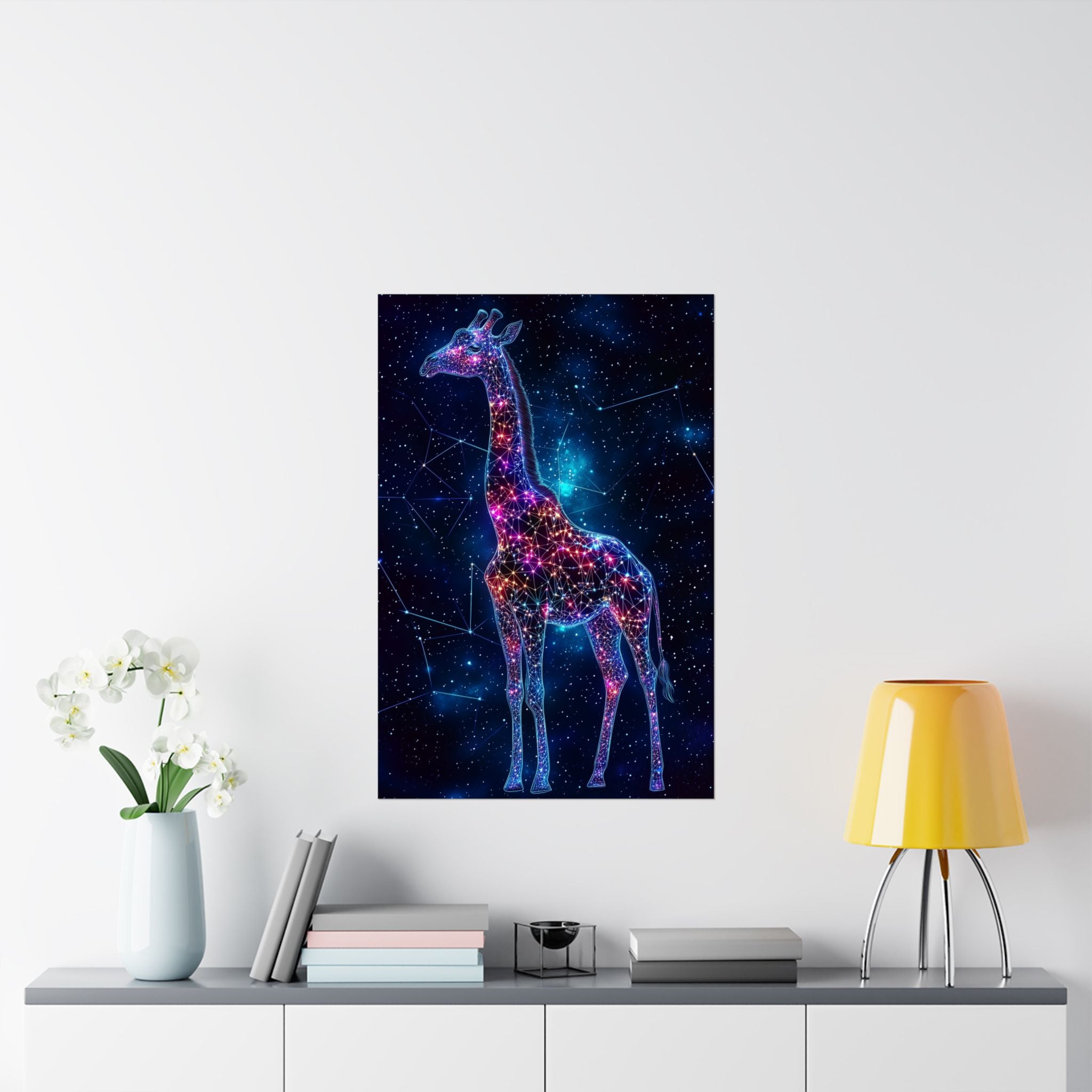 Constellation Giraffe Poster