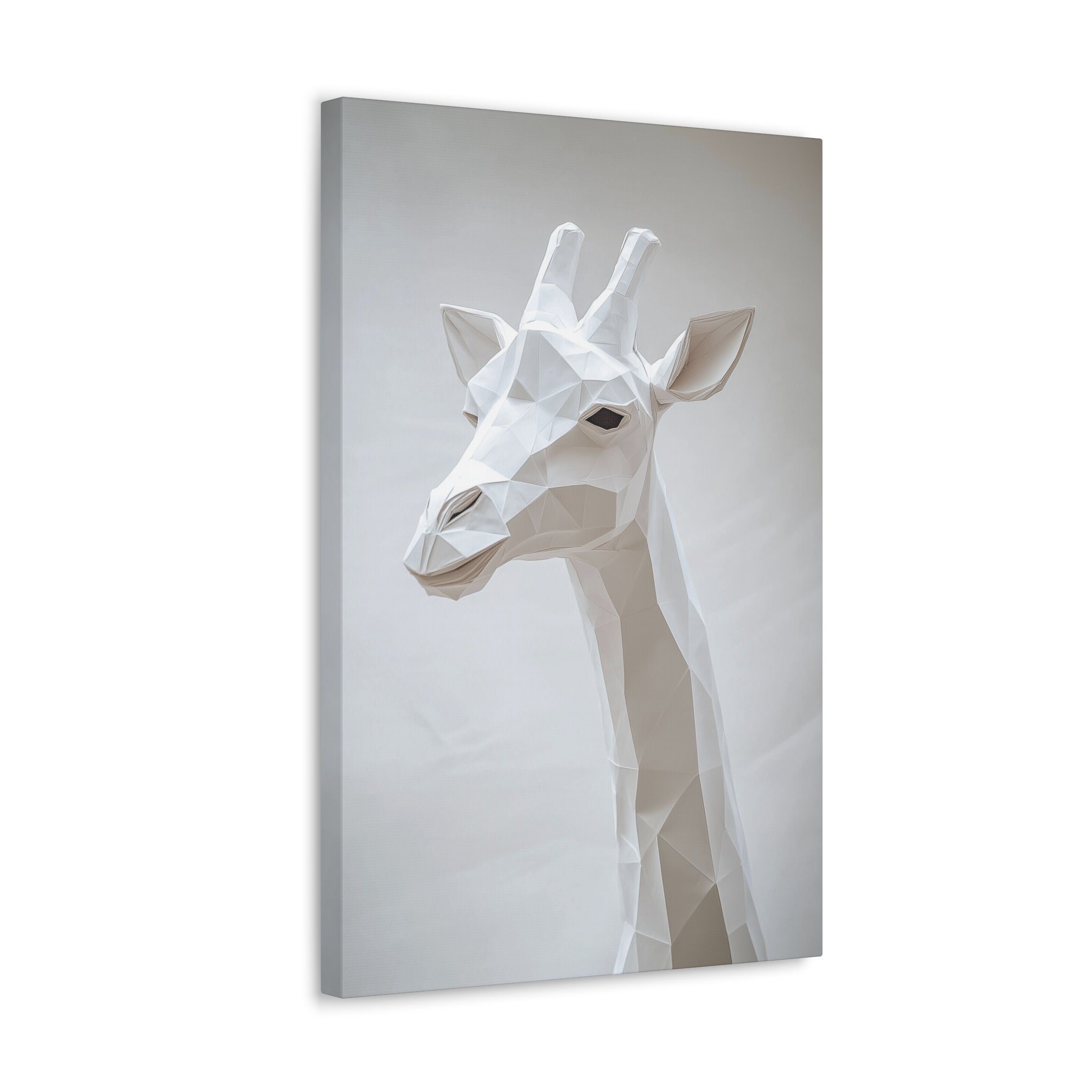 Folded Giraffe Canvas Wall Art - SynthFrame