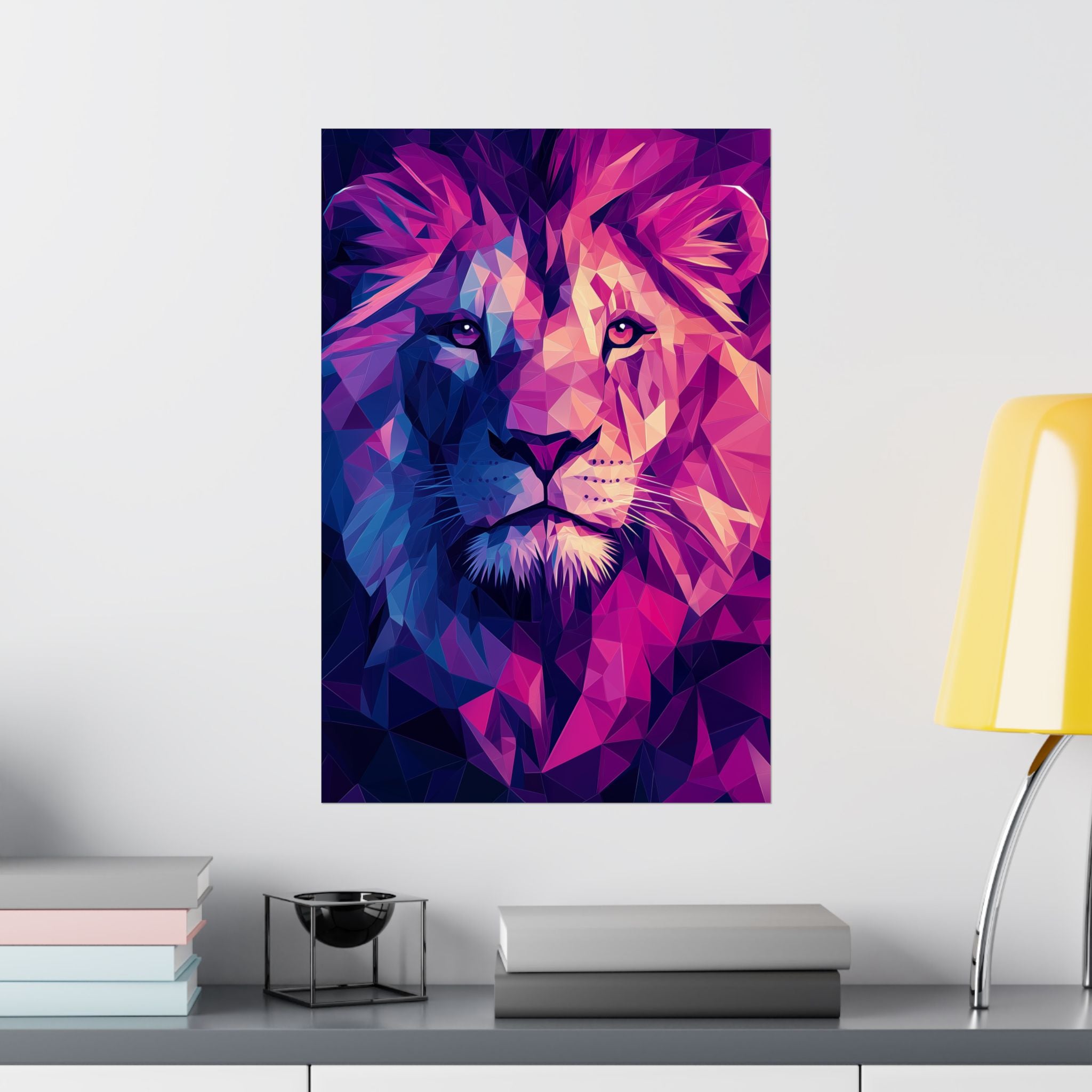 Crystalline Lion Poster