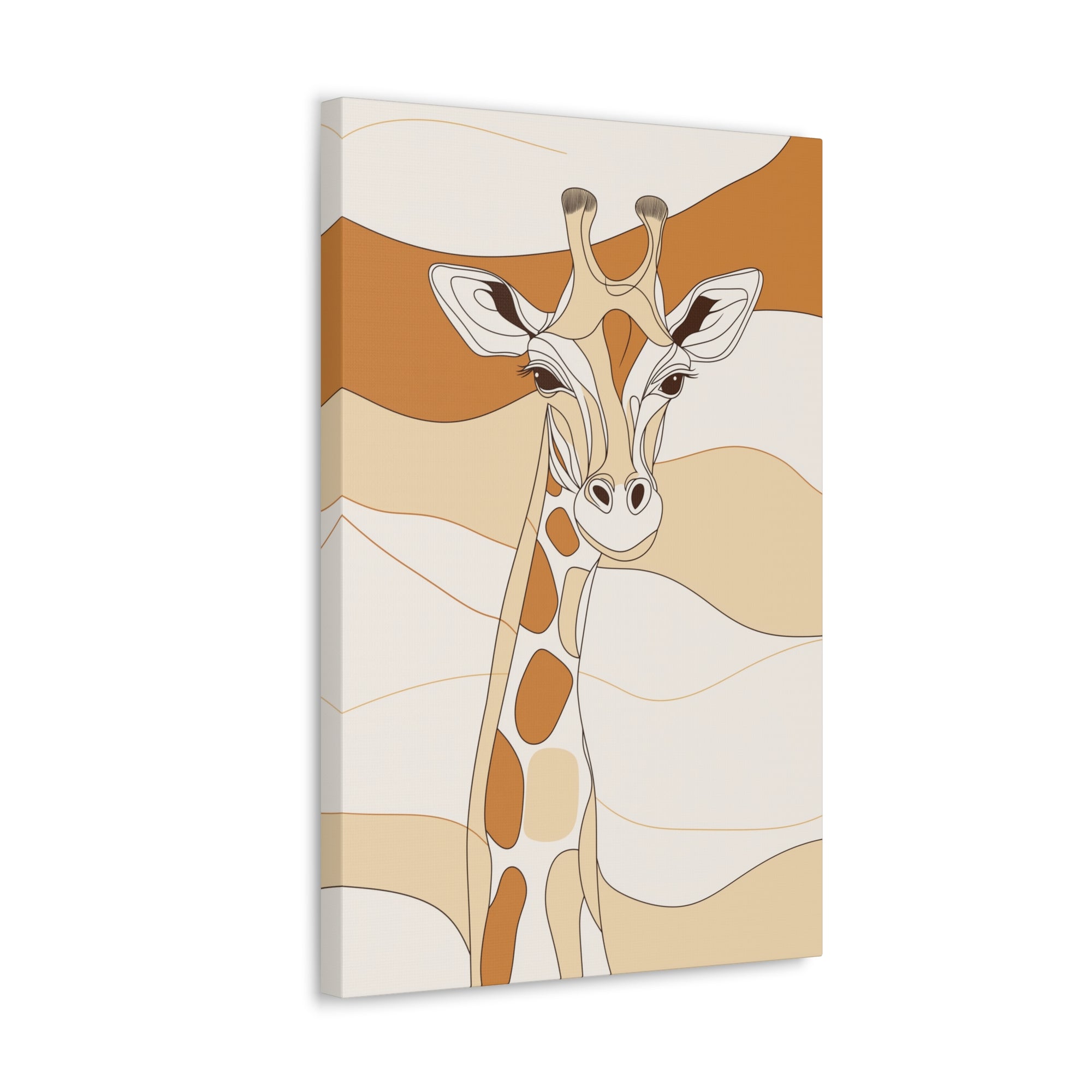 Essence of Giraffe Canvas Wall Art - SynthFrame