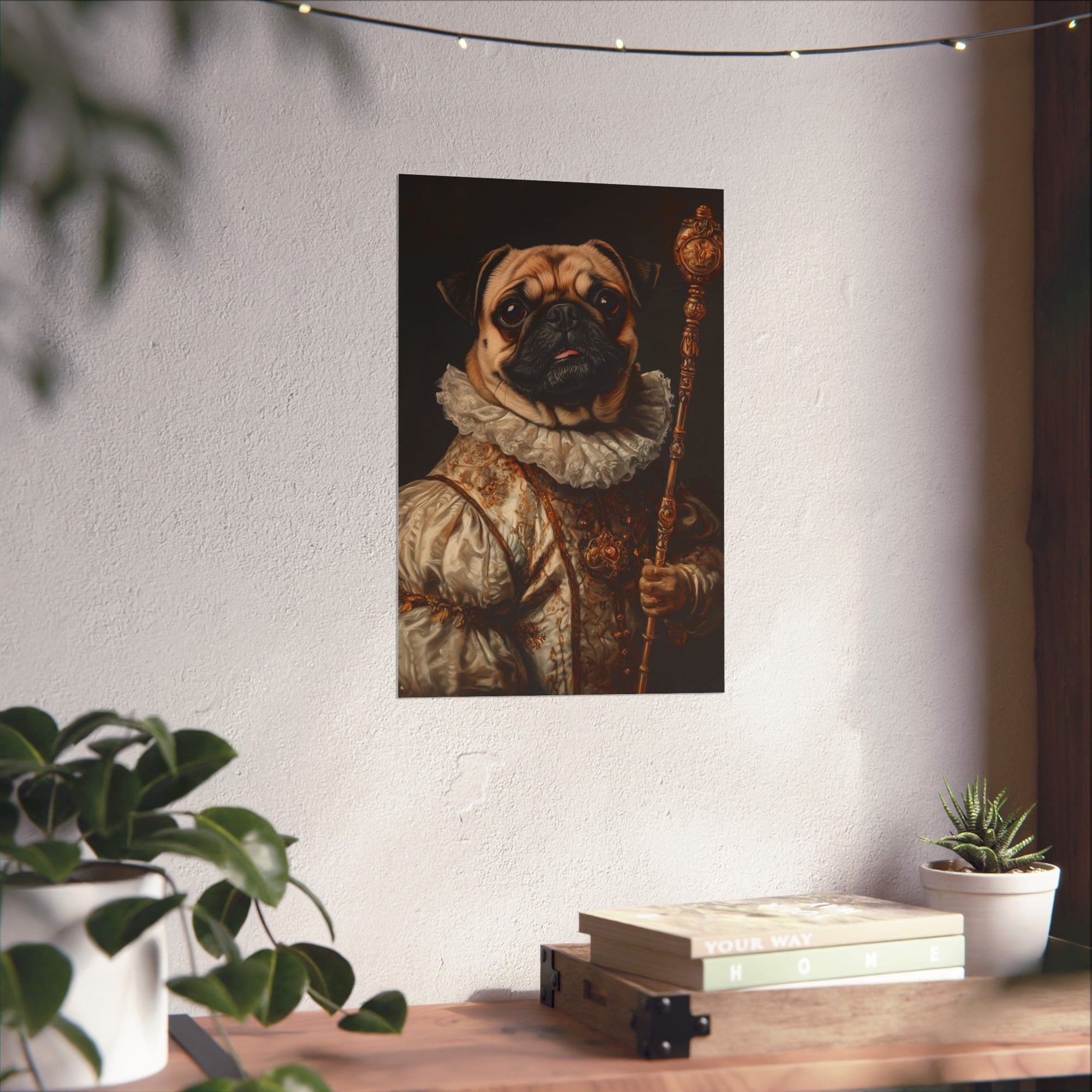 Renaissance Pug Poster