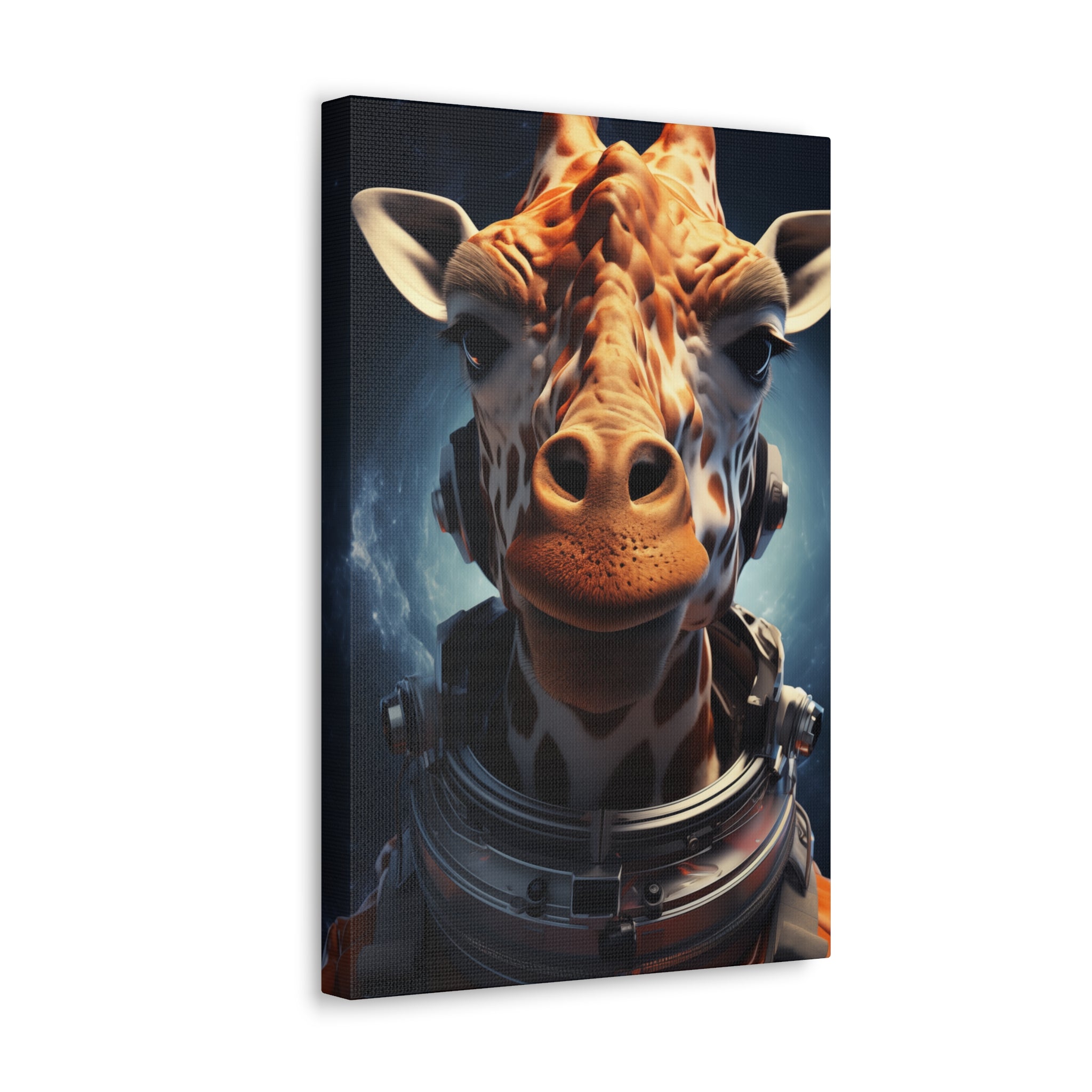 AstroGiraffe 1 Canvas Wall Art - SynthFrame