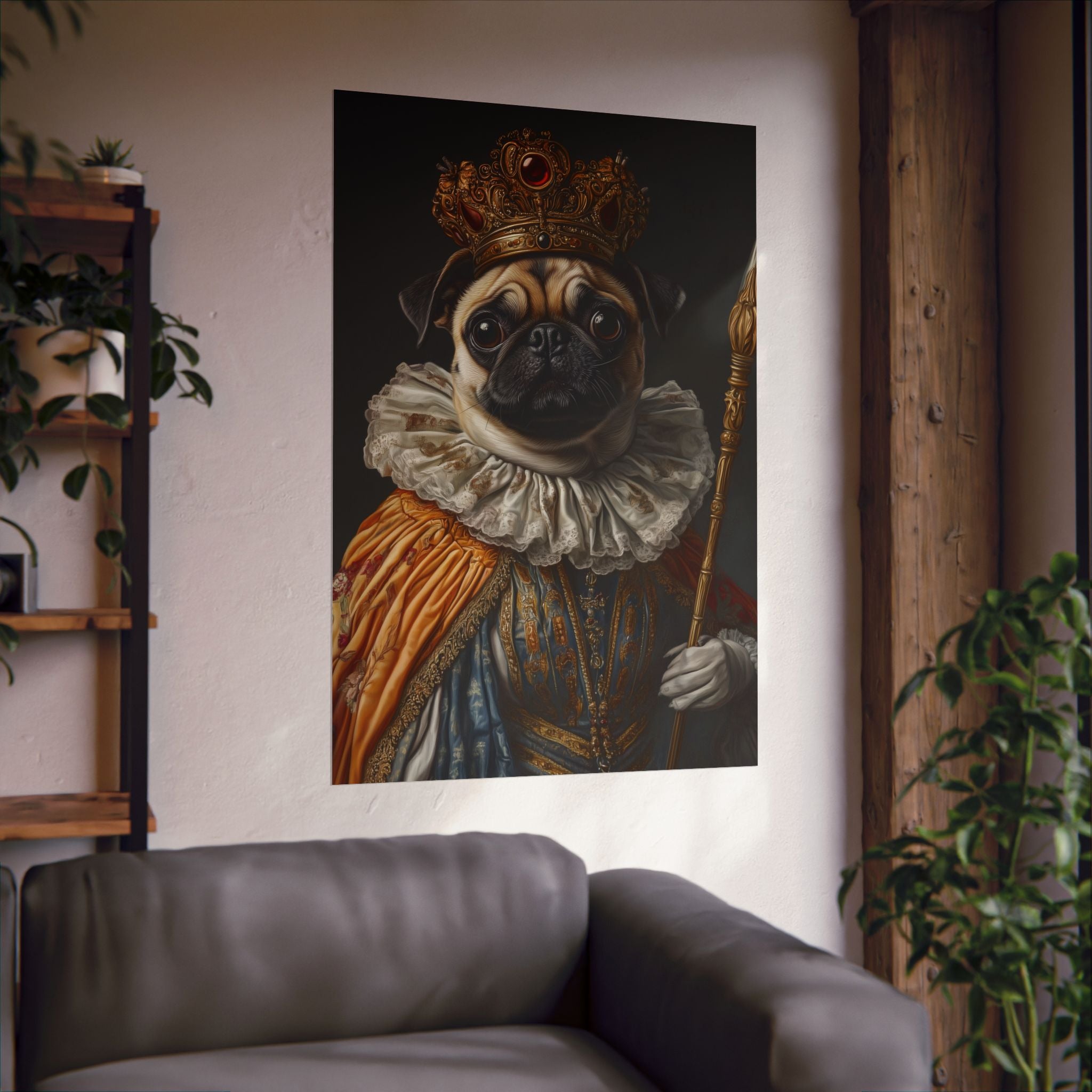 Renaissance Pug Poster