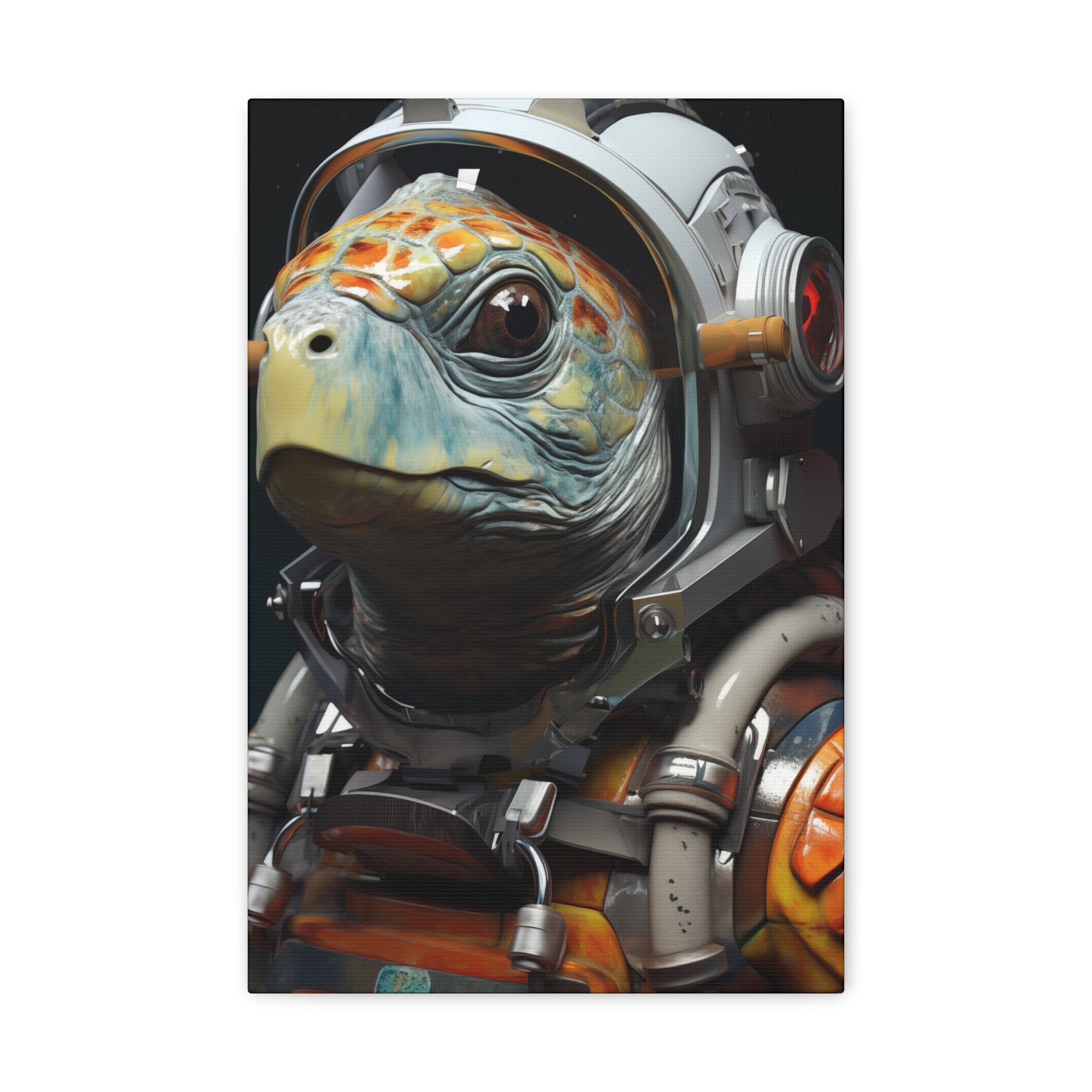 AstroTurtle 3 Canvas Wall Art - SynthFrame