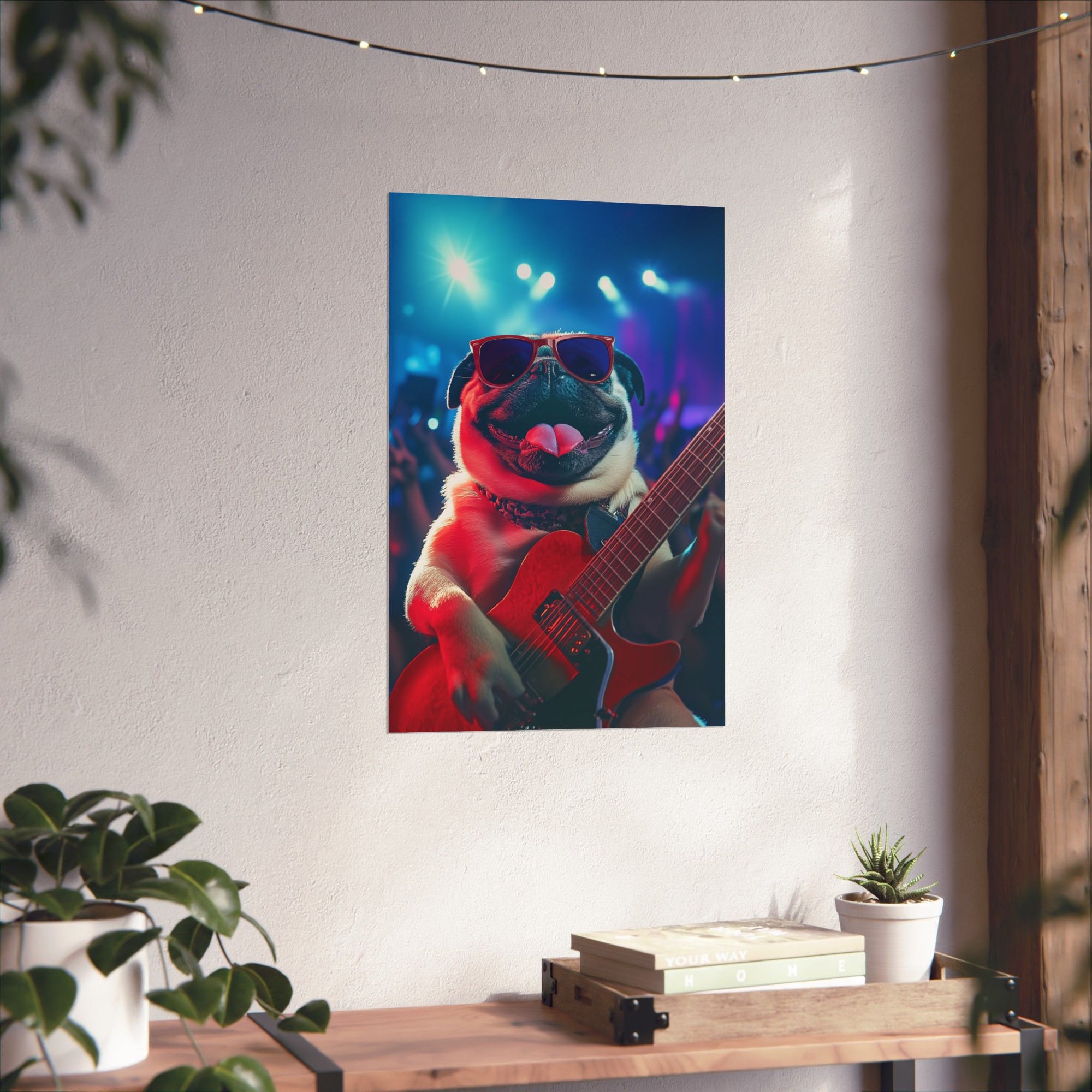 Rockstar Pug Poster