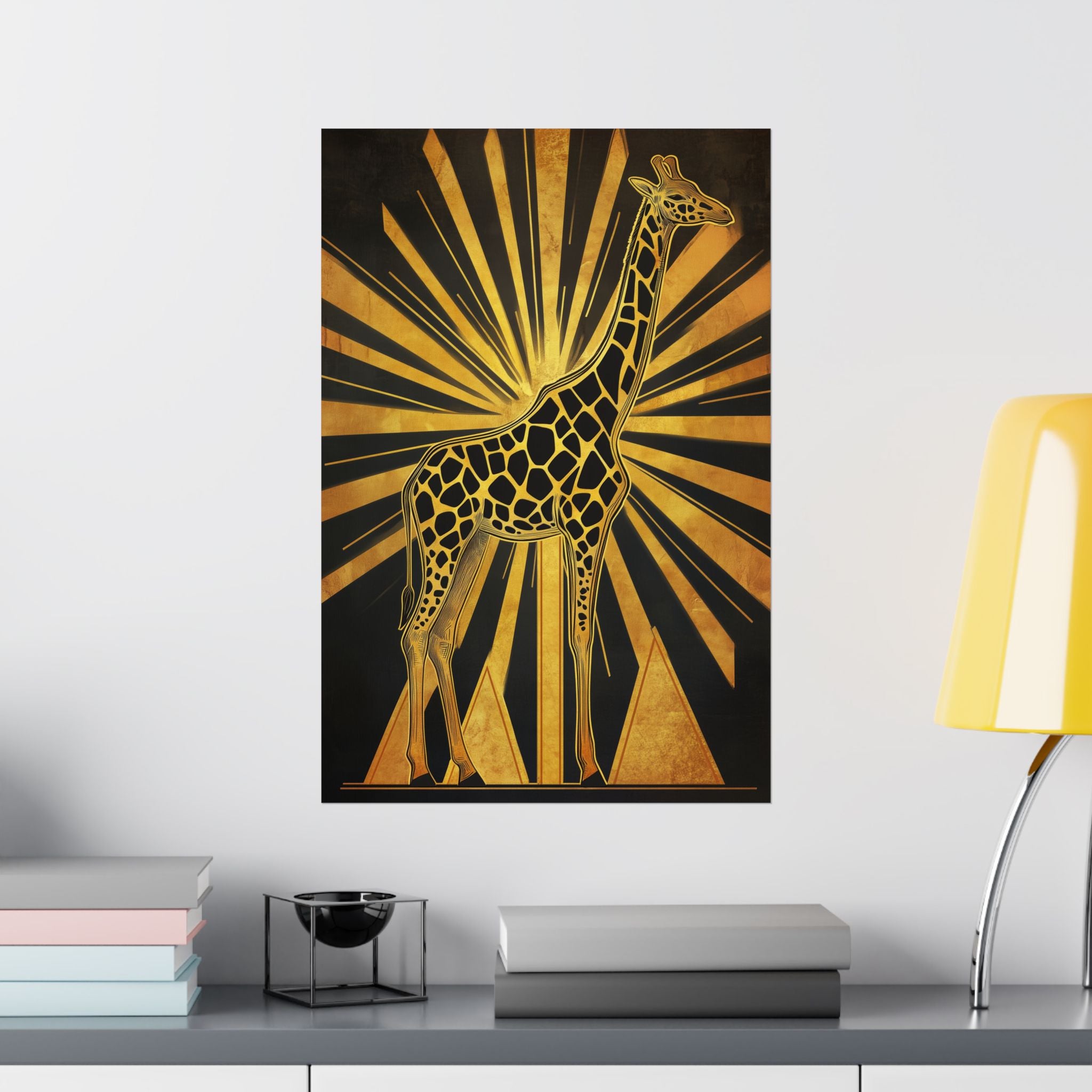 Gilded Giraffe Poster