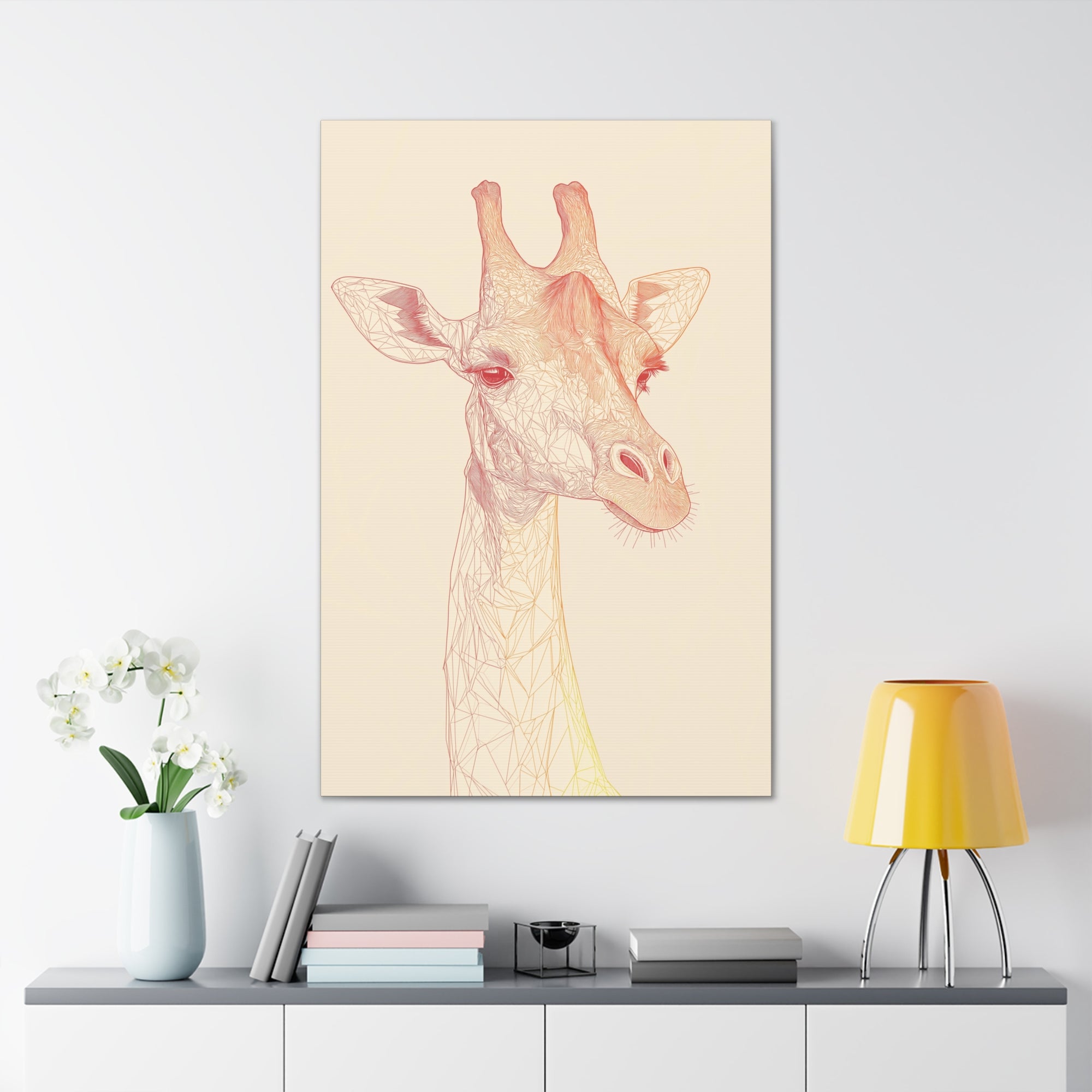 Essence of Giraffe Canvas Wall Art - SynthFrame