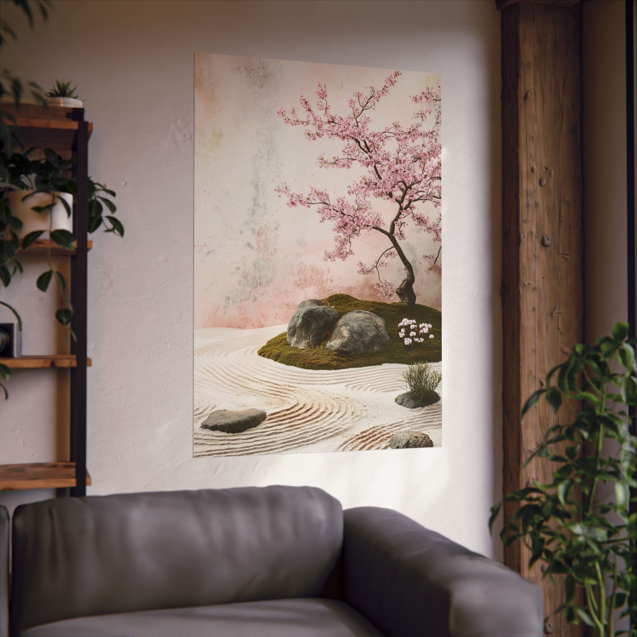 Zen Japanese Garden Poster Wall Art - SynthFrame