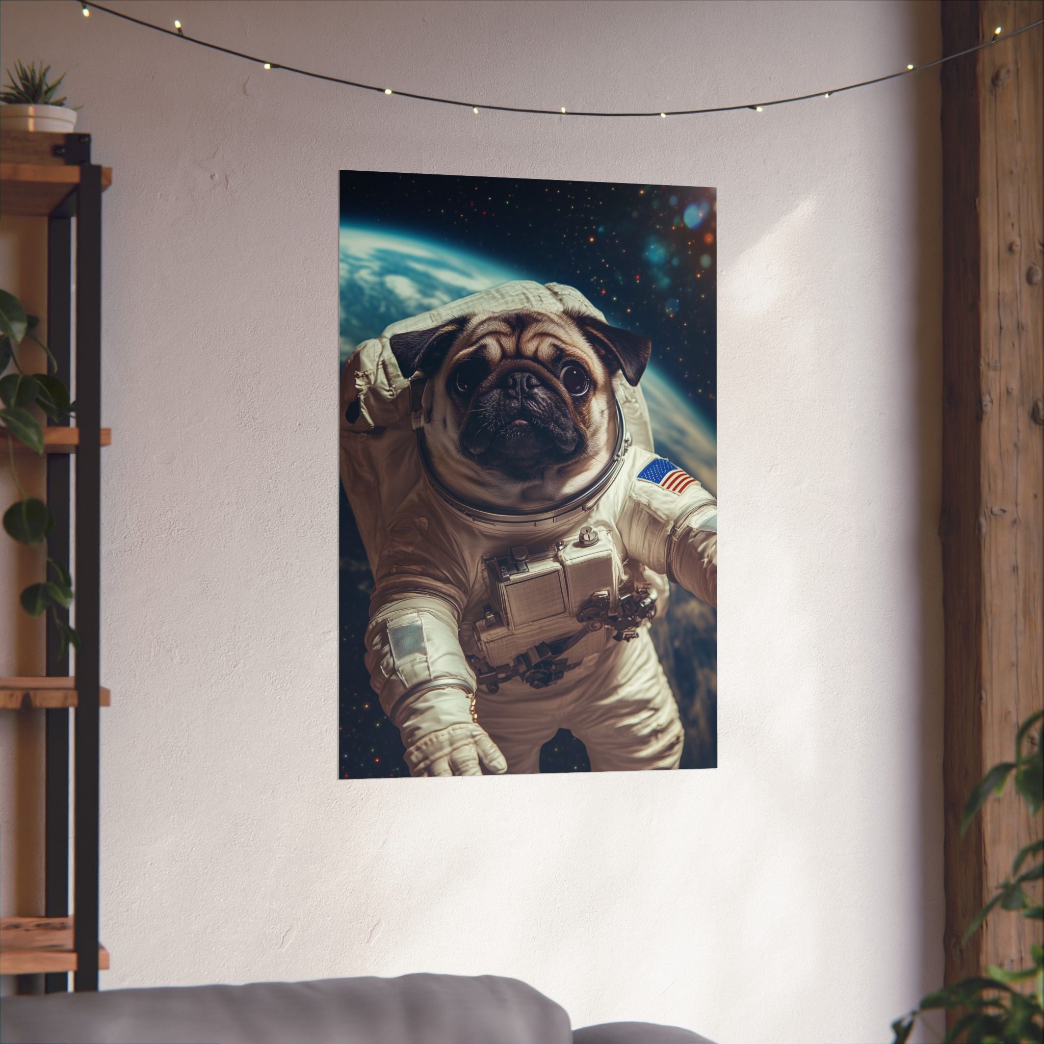 Cosmic Pug Poster