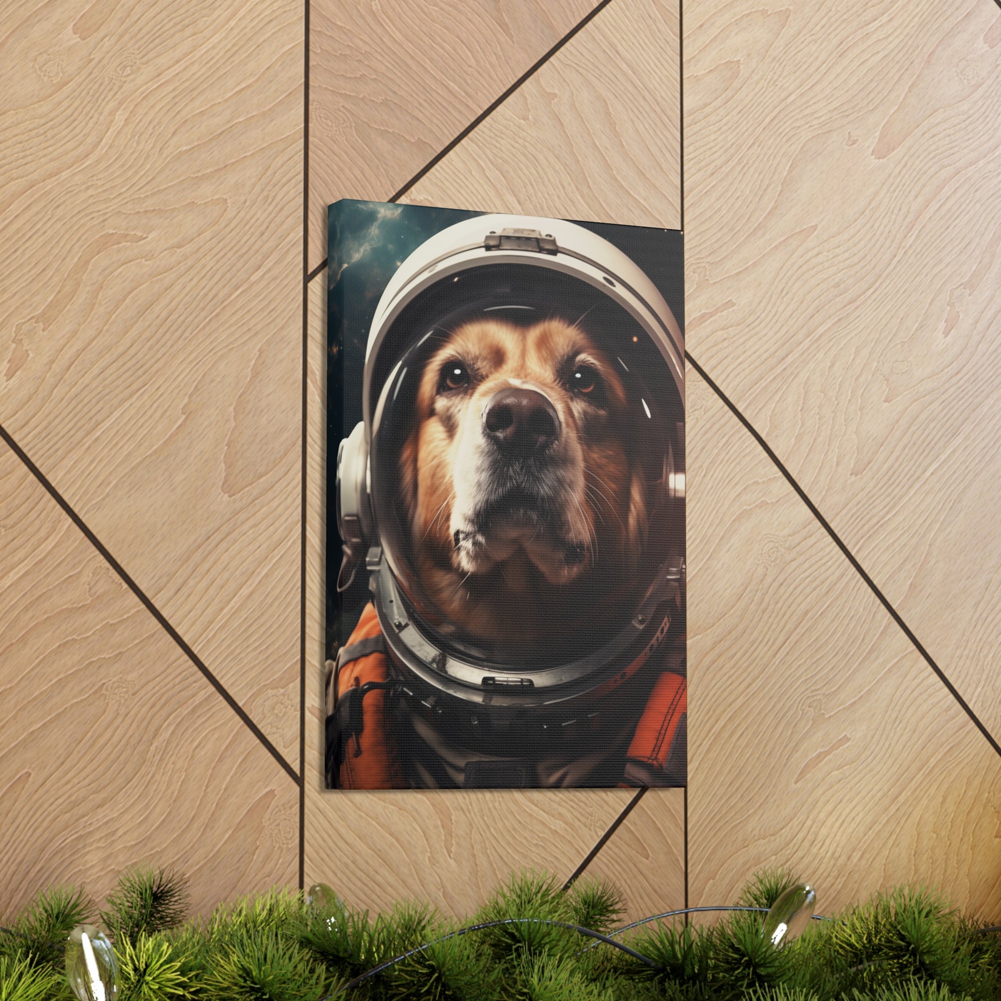 AstroDog 1 Canvas Wall Art - SynthFrame