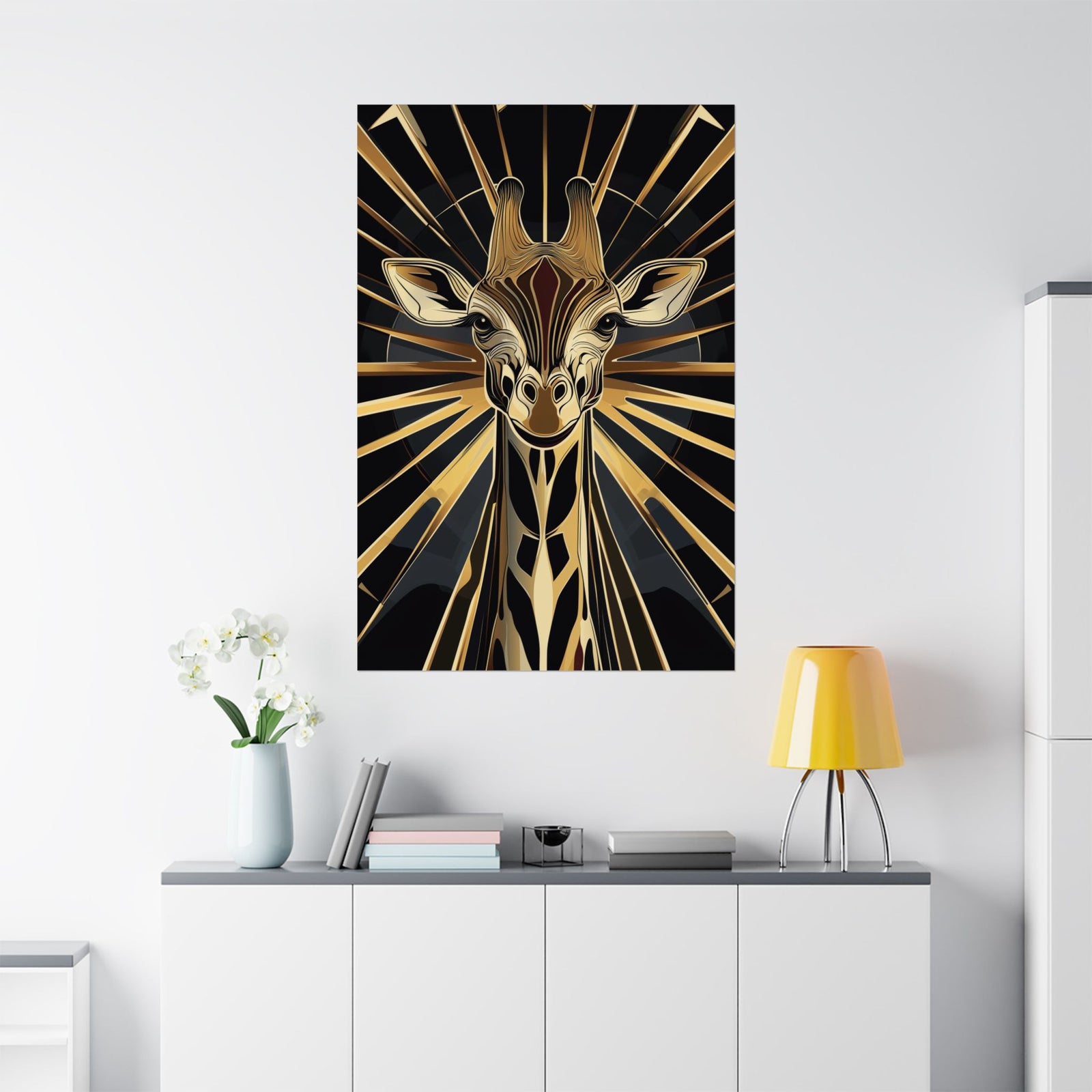 Gilded Giraffe Poster