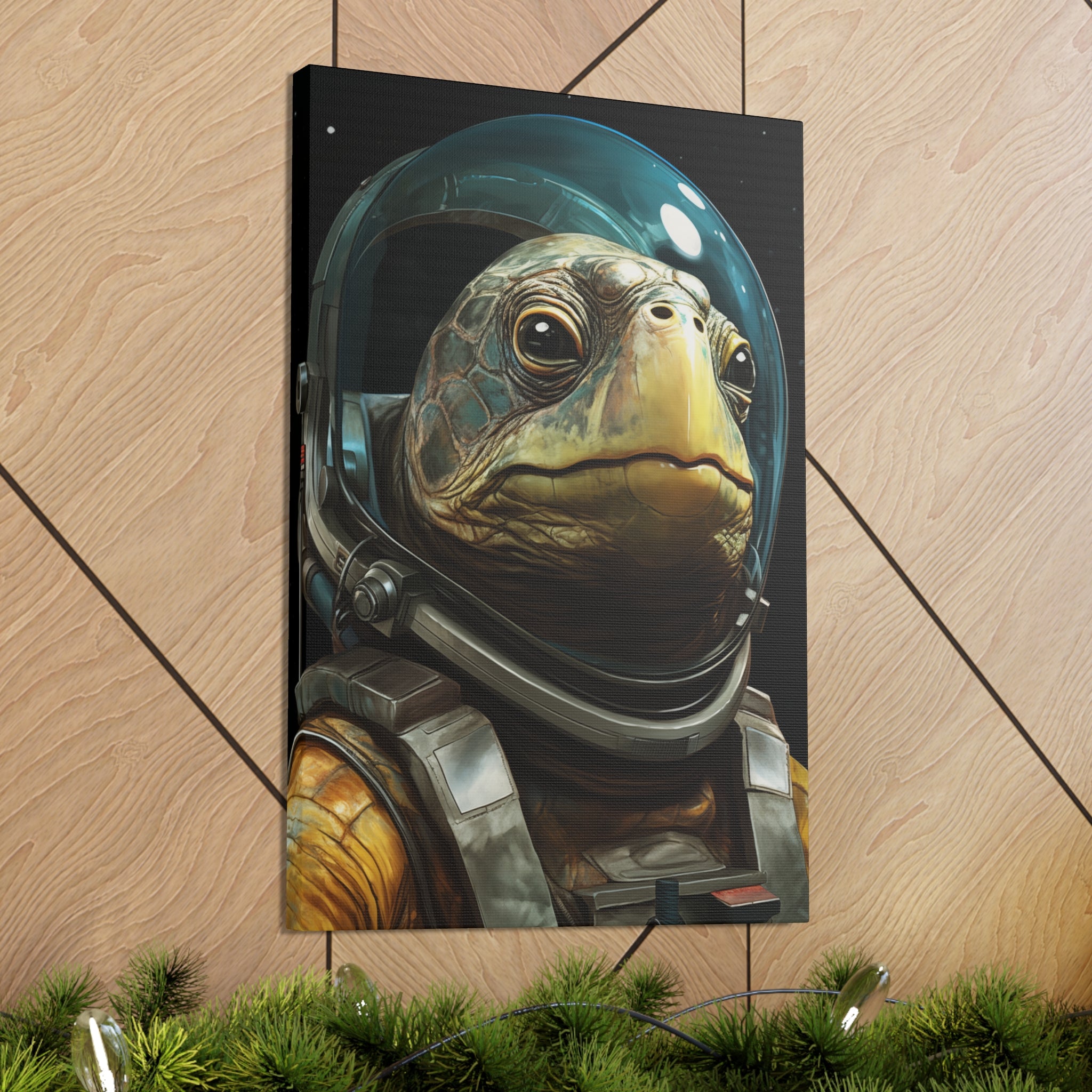 AstroTurtle 1 Canvas Wall Art - SynthFrame