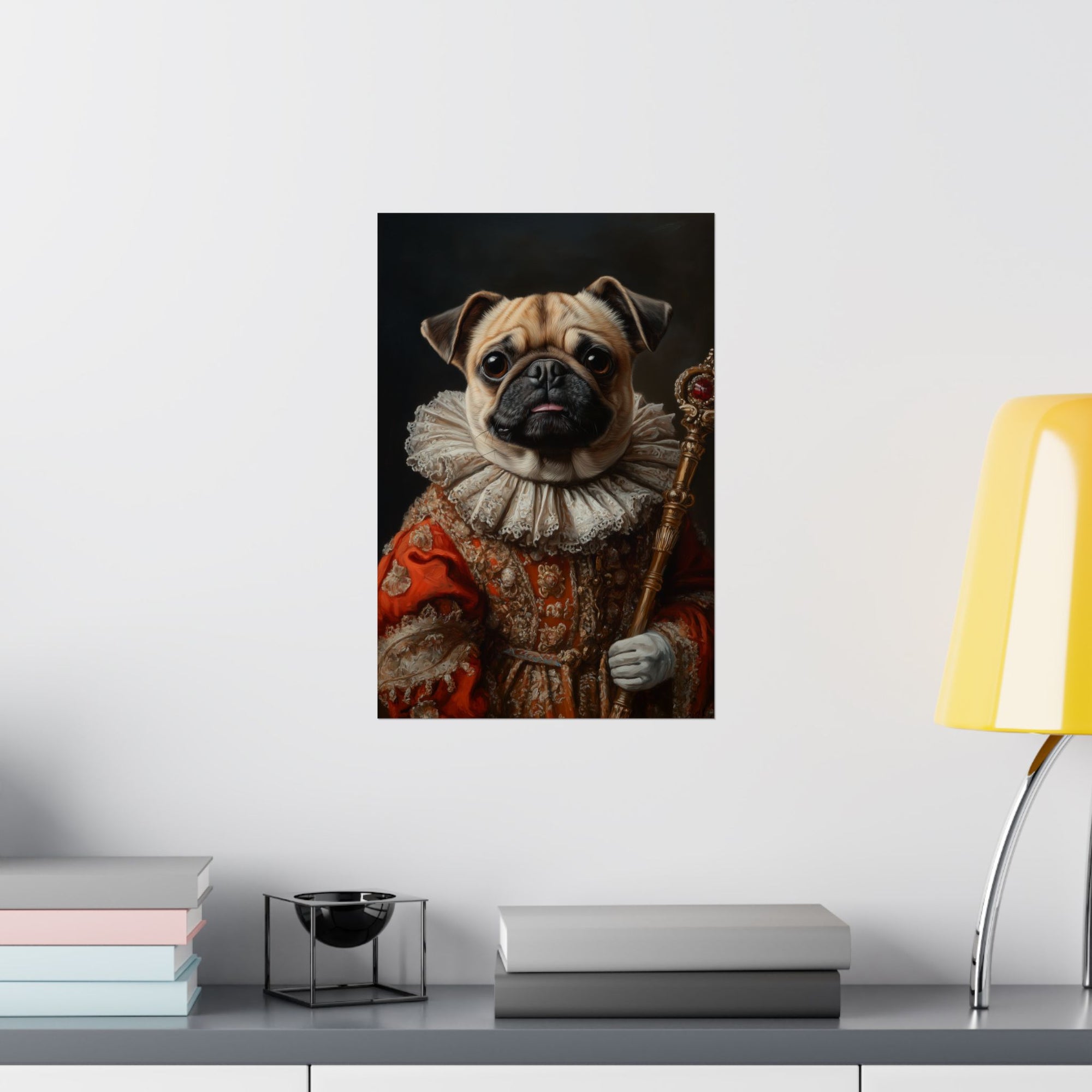 Renaissance Pug Poster