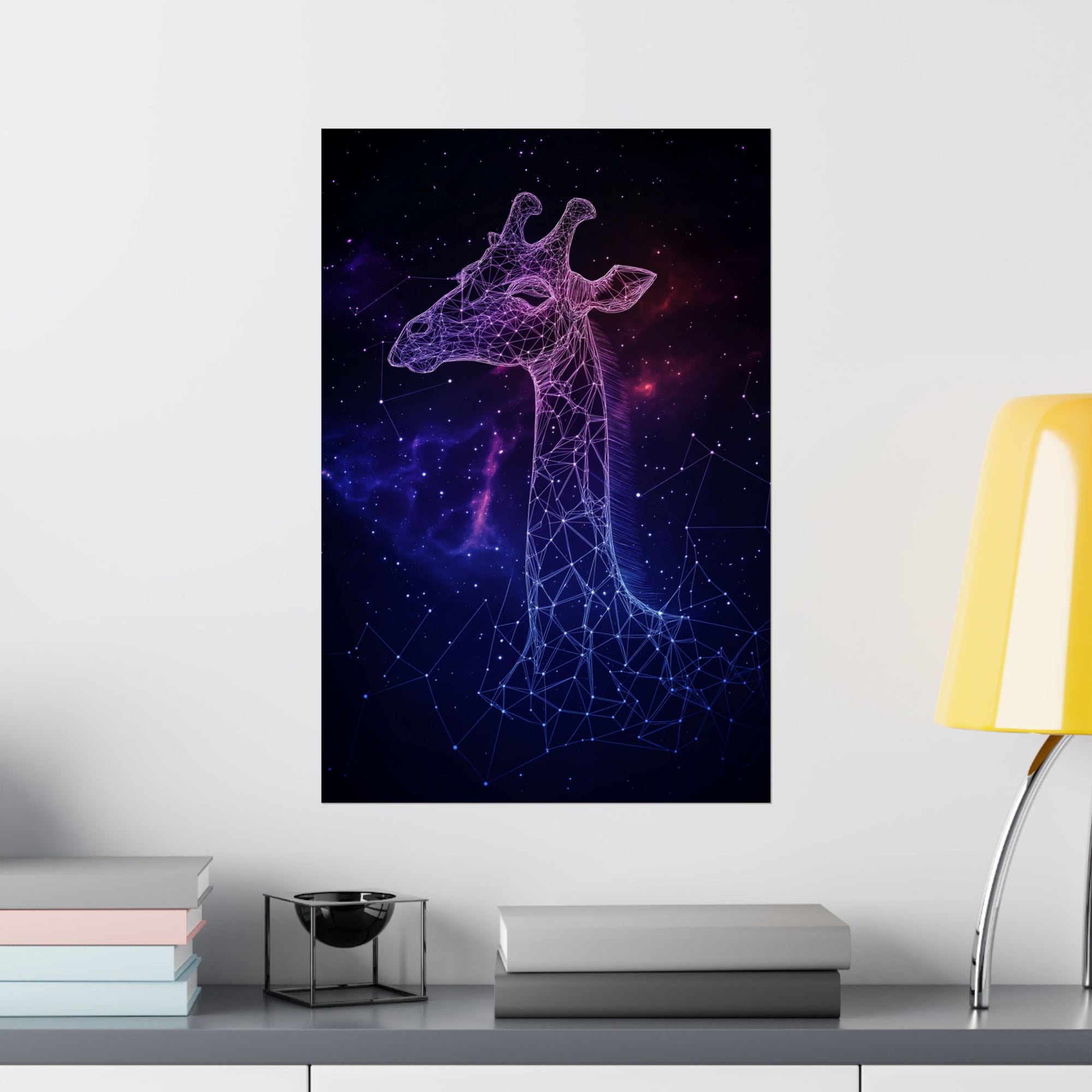 Constellation Giraffe Poster