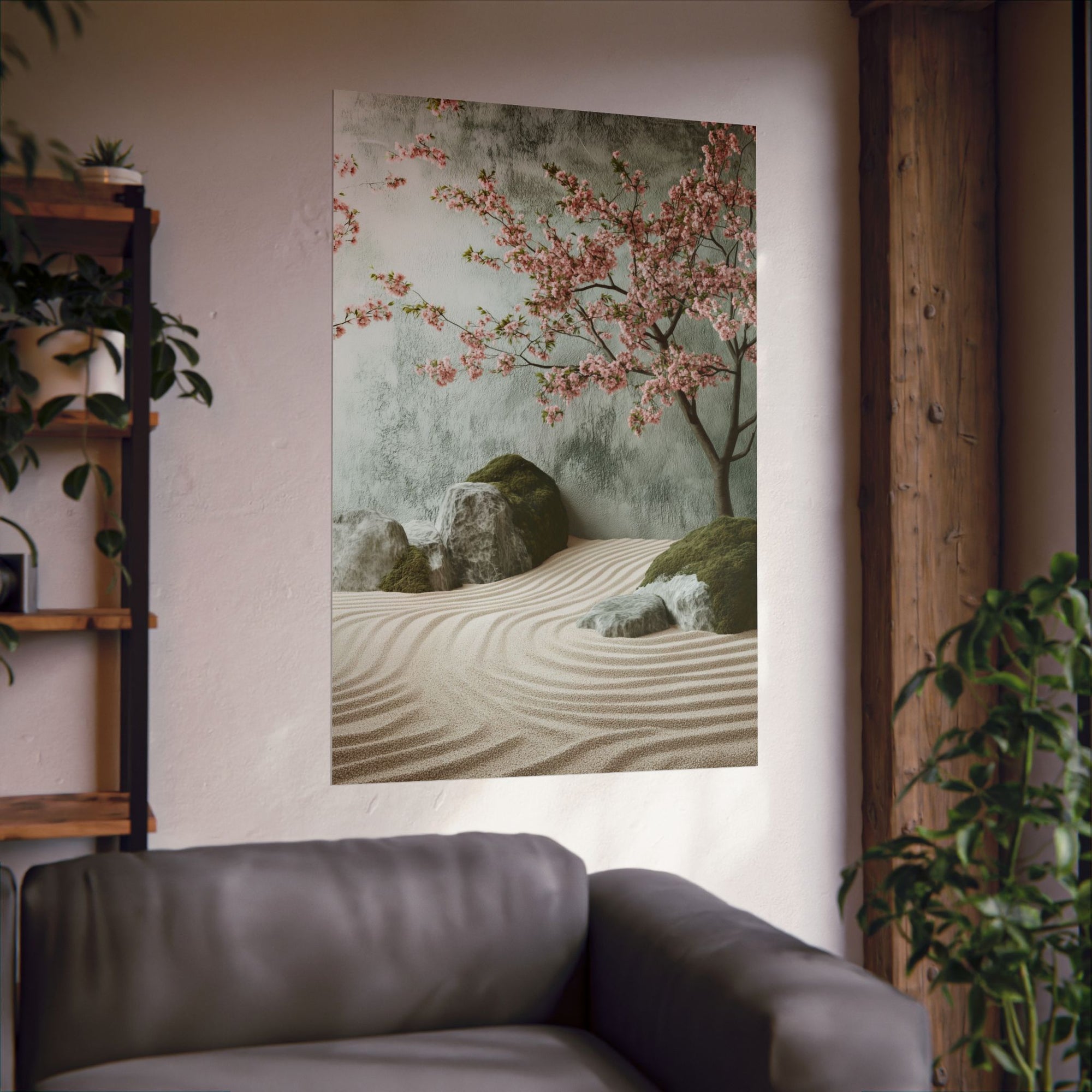 Zen Japanese Garden Poster Wall Art - SynthFrame