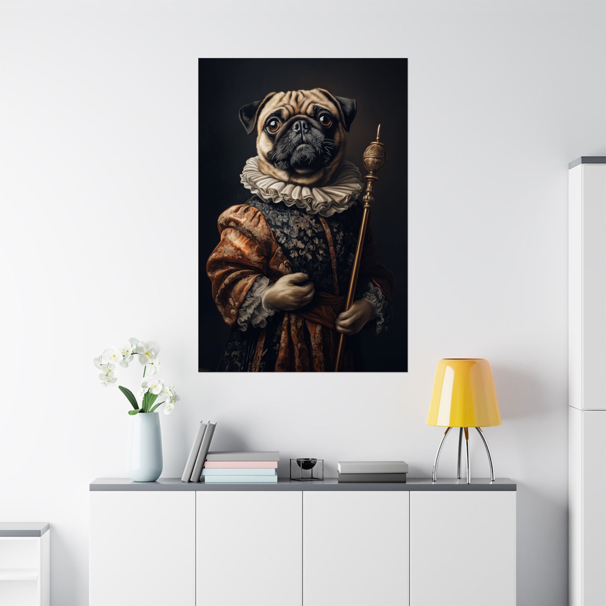 Renaissance Pug Poster