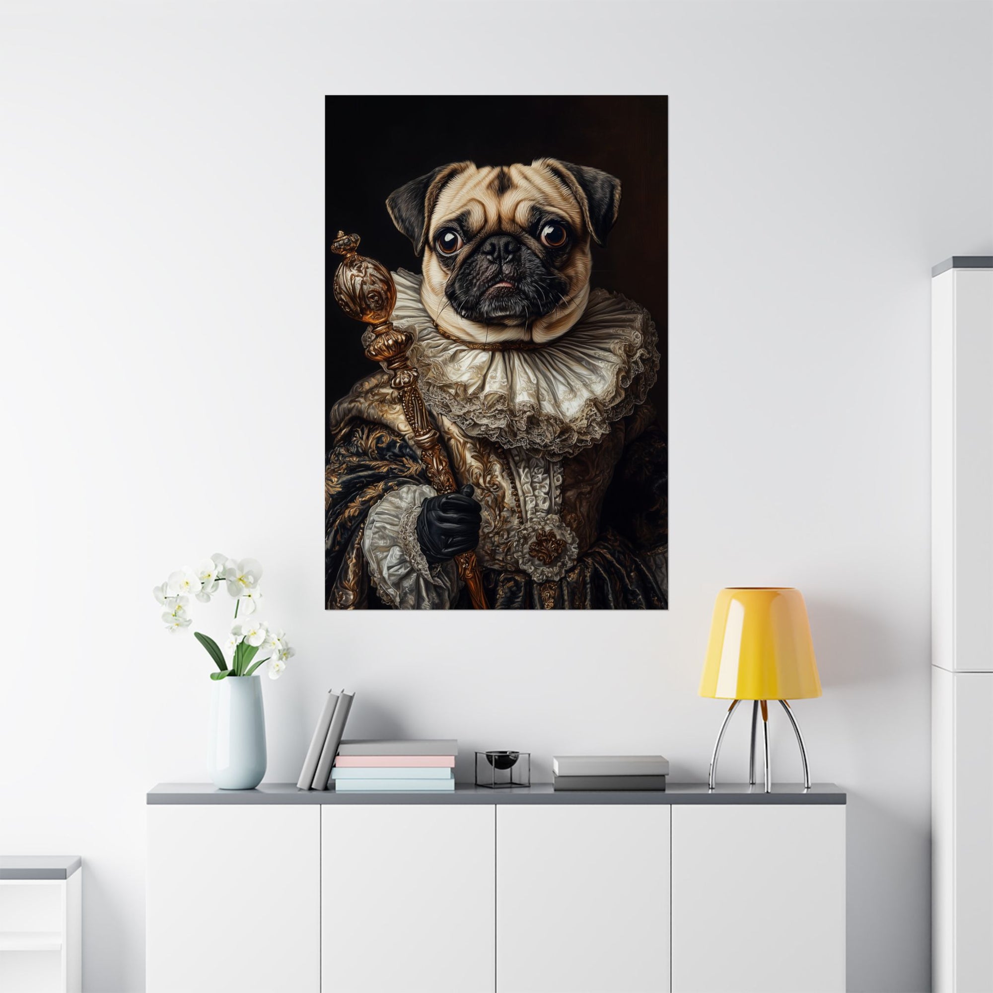 Renaissance Pug Poster