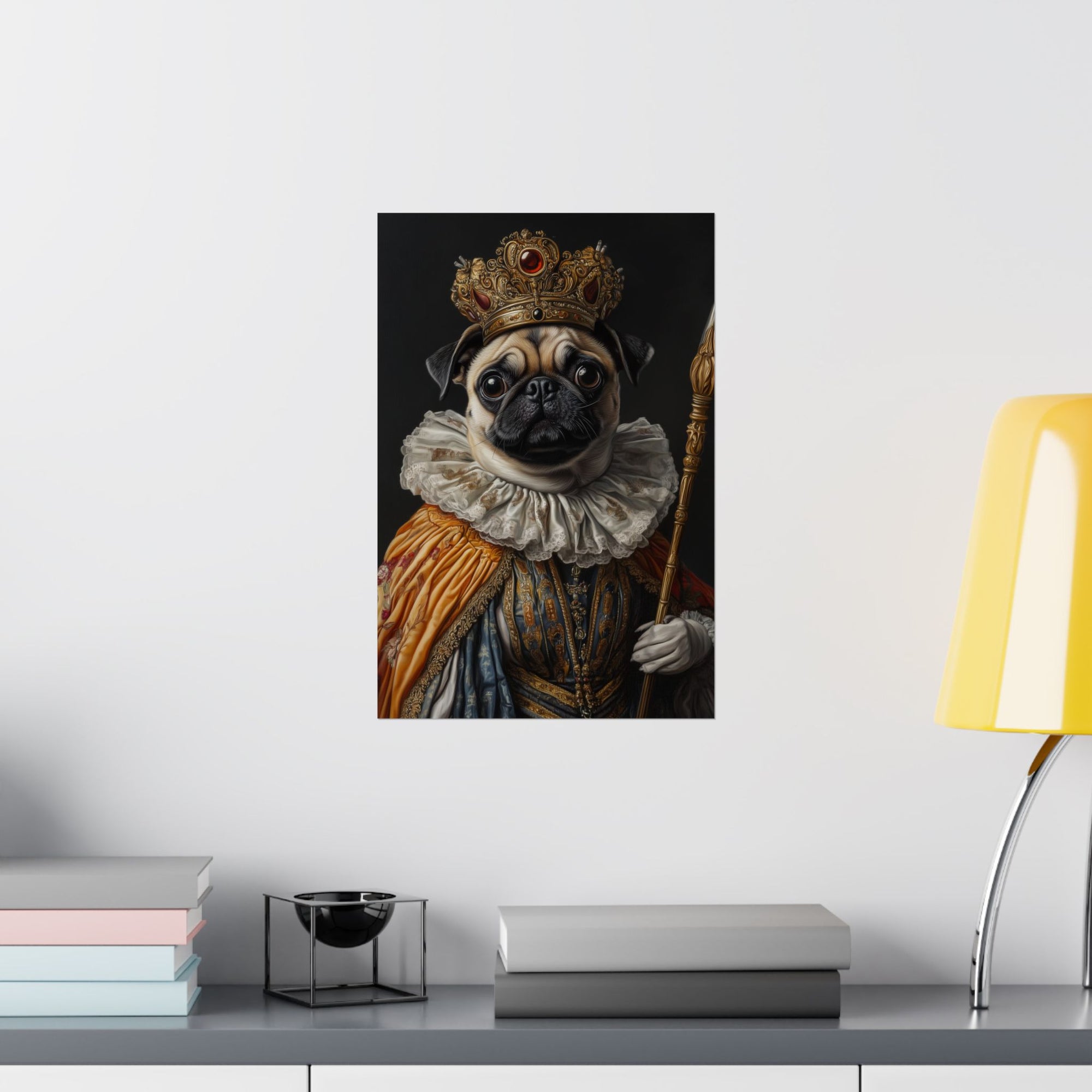 Renaissance Pug Poster