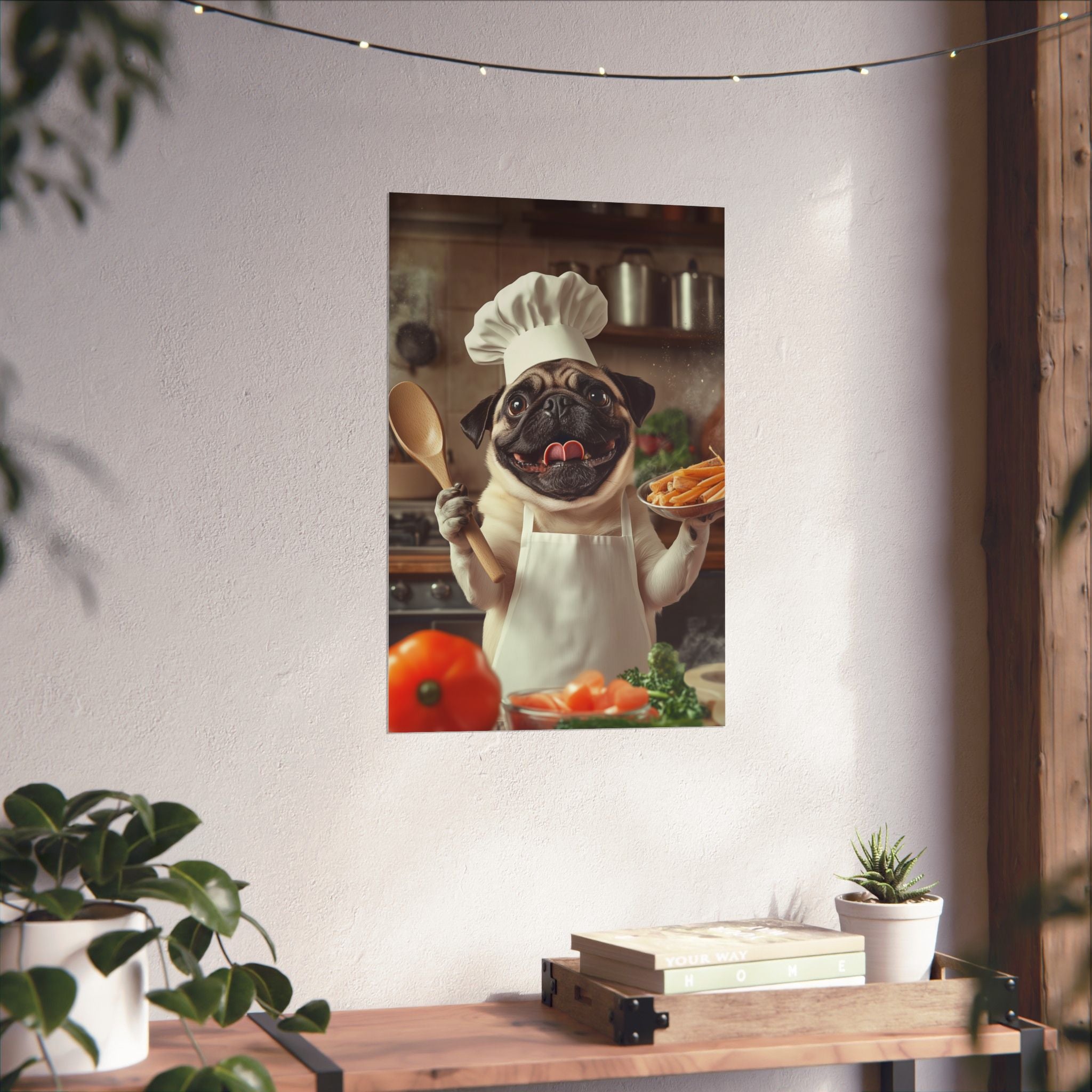 Chef Pug Poster