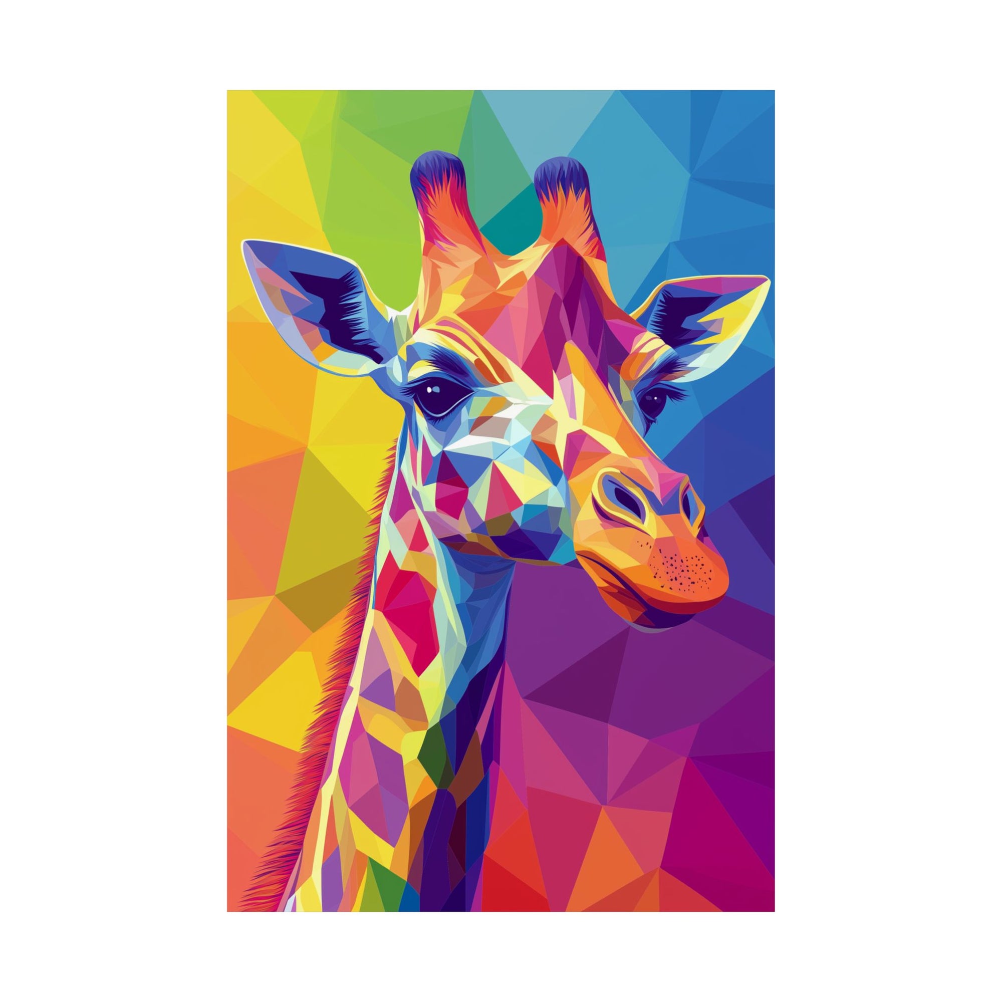 Crystalline Giraffe Poster