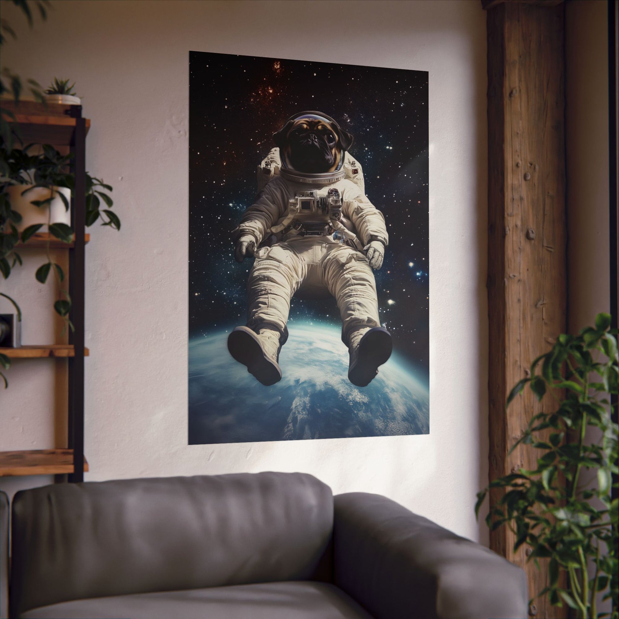 Cosmic Pug Poster