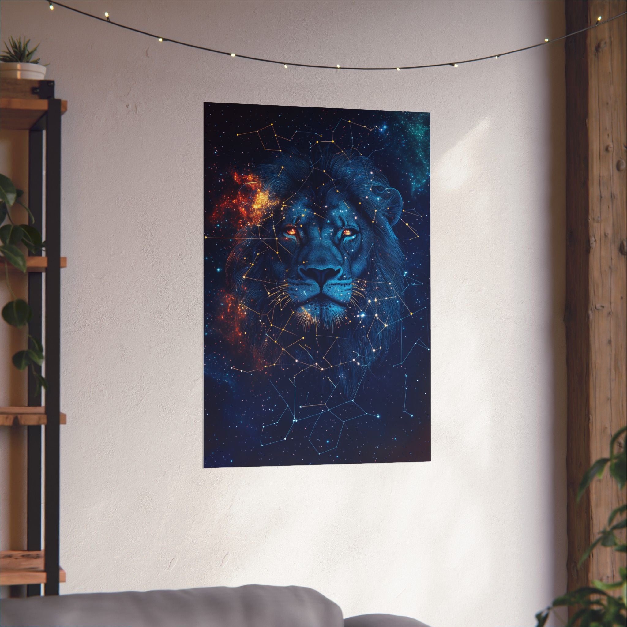 Constellation Lion Poster