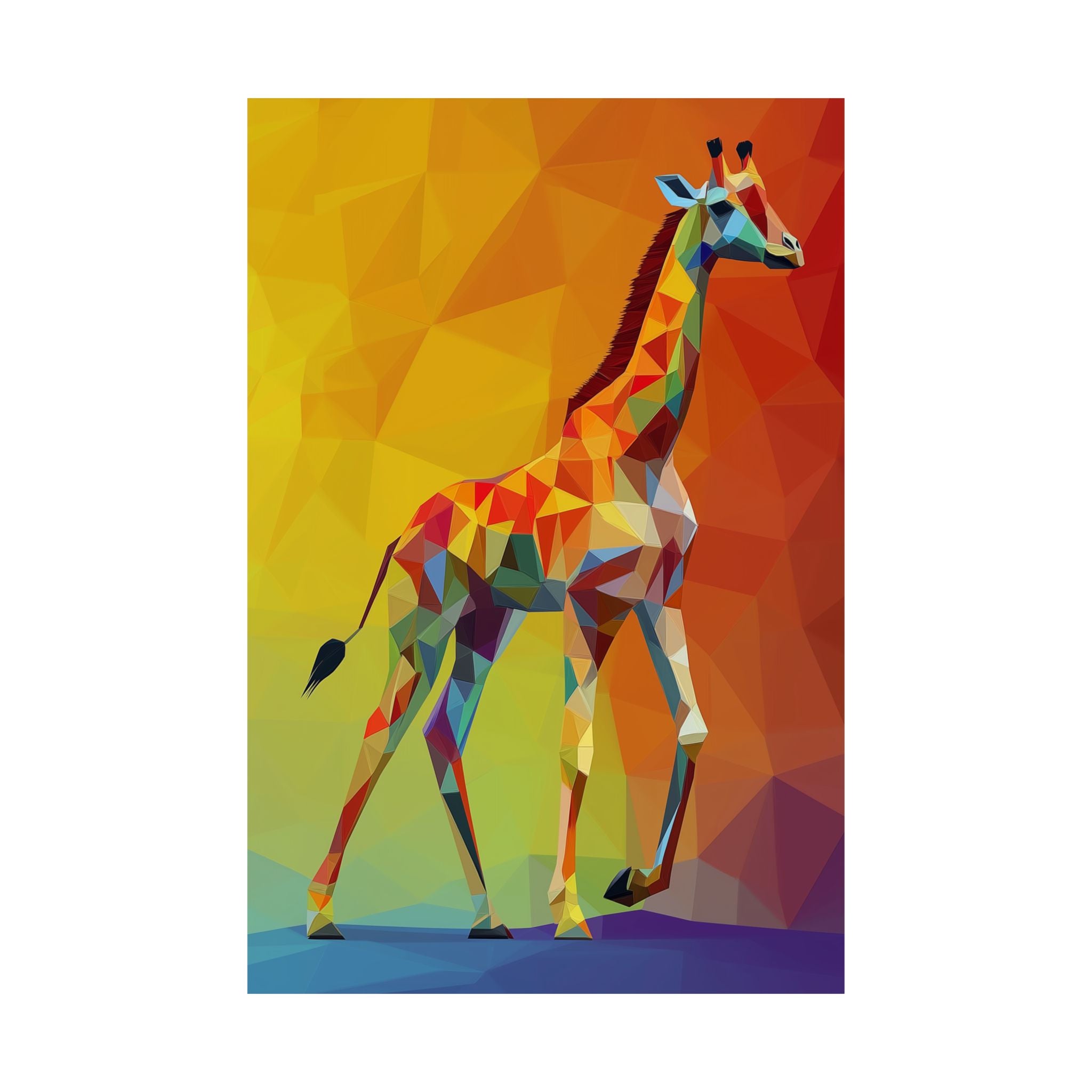 Crystalline Giraffe Poster