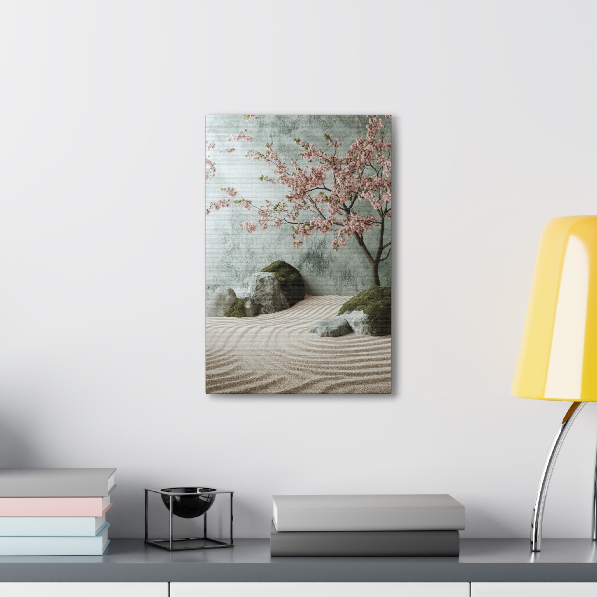 Zen Japanese Garden Canvas Wall Art - SynthFrame