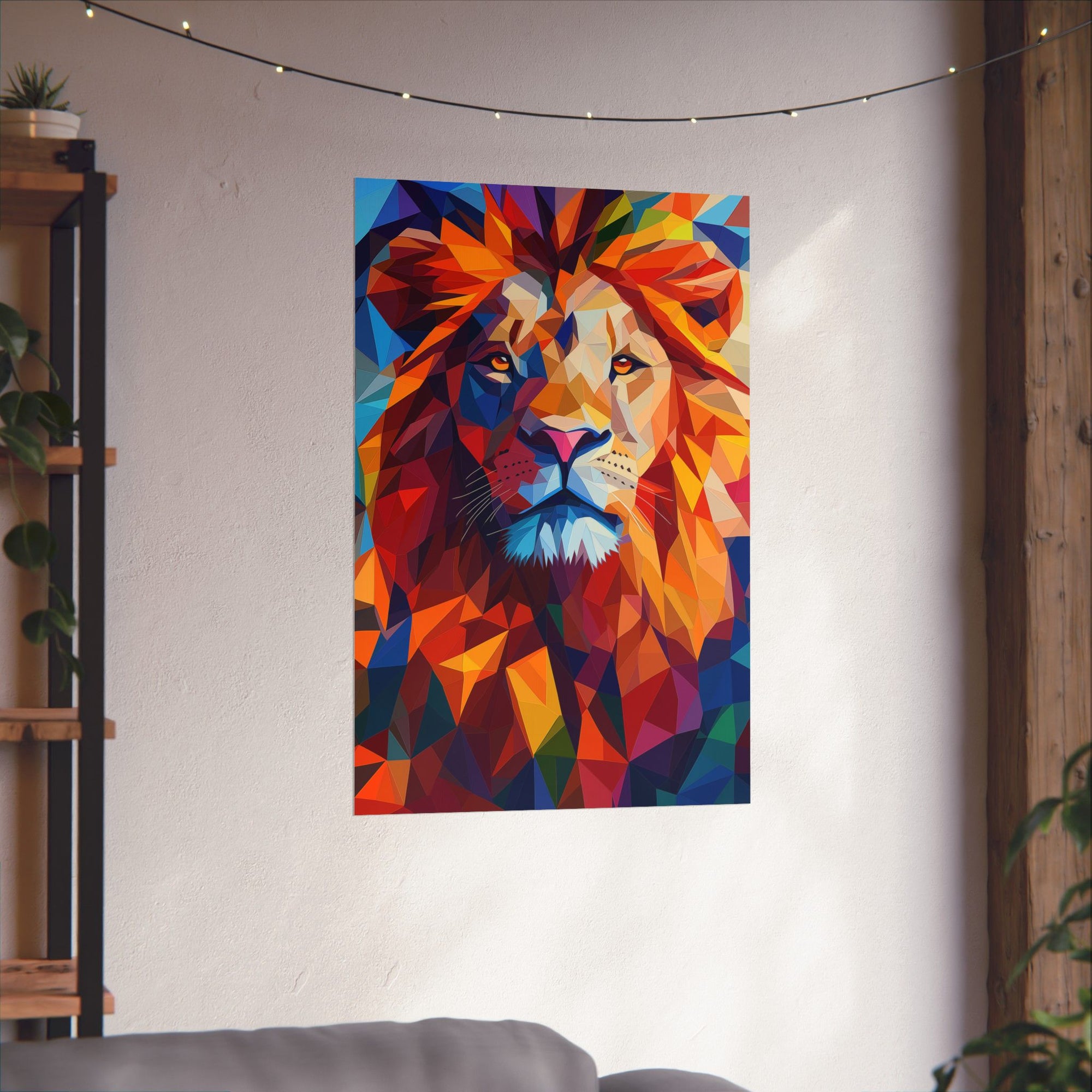 Crystalline Lion Poster