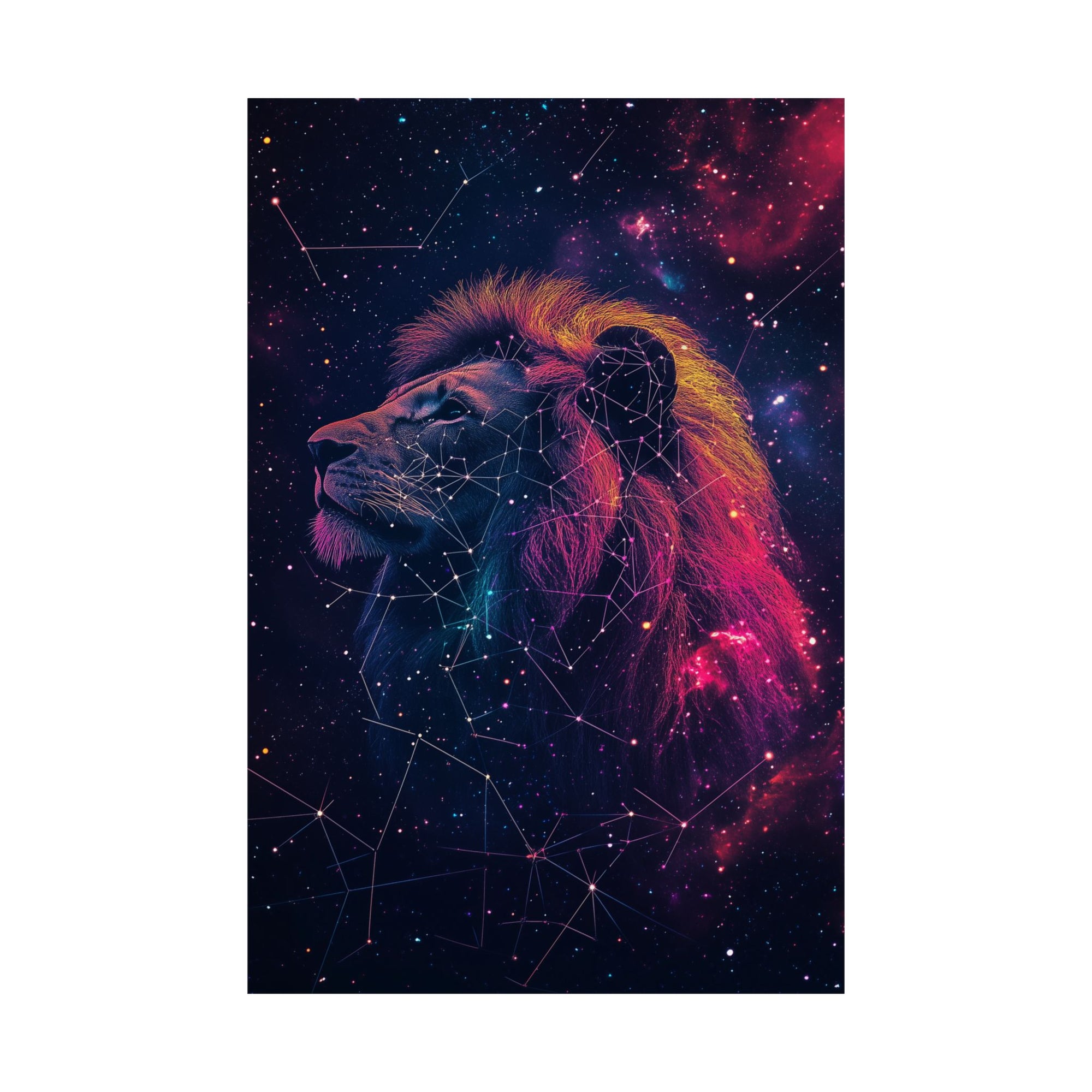 Constellation Lion Poster