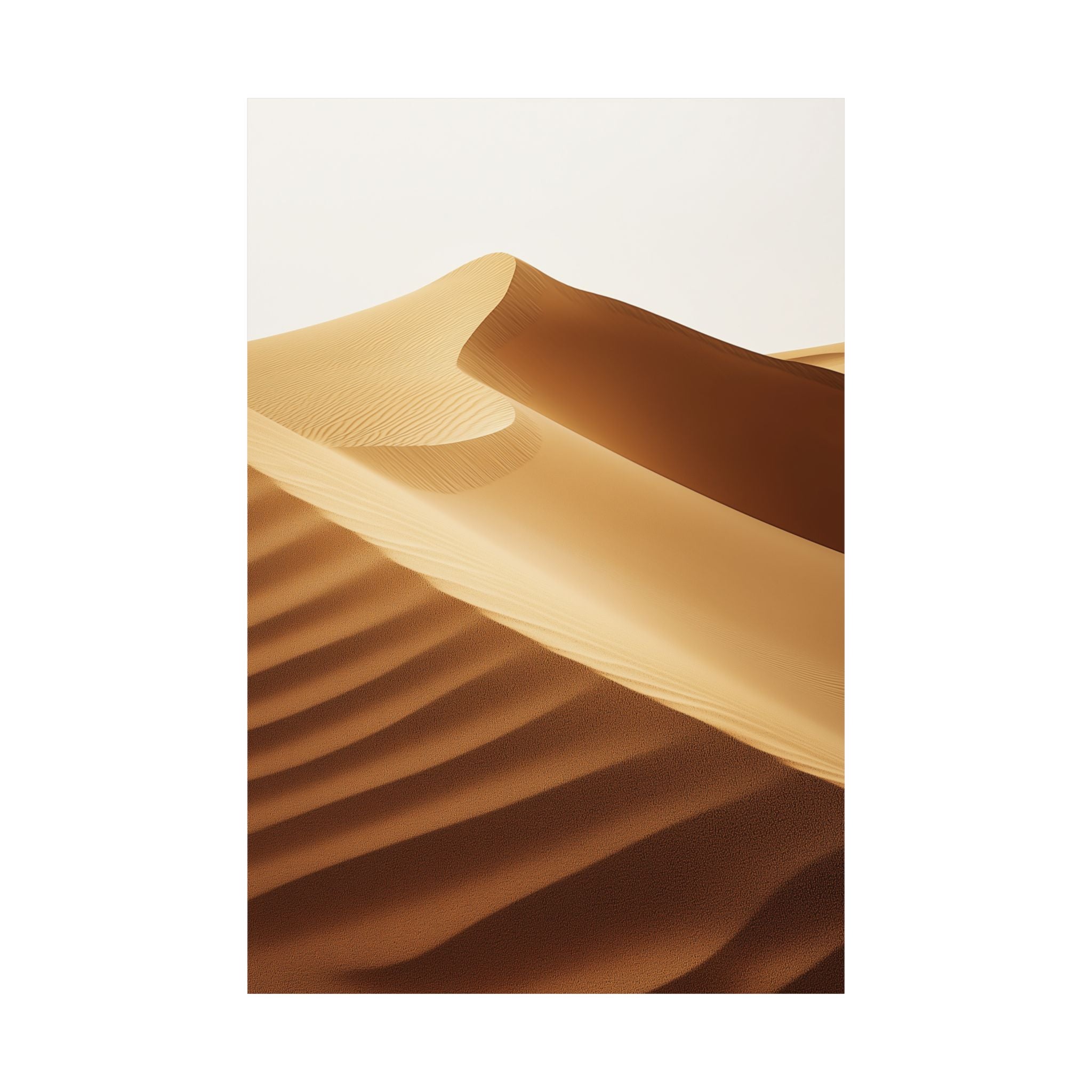 Minimalist Desert Dunes Poster Wall Art - SynthFrame