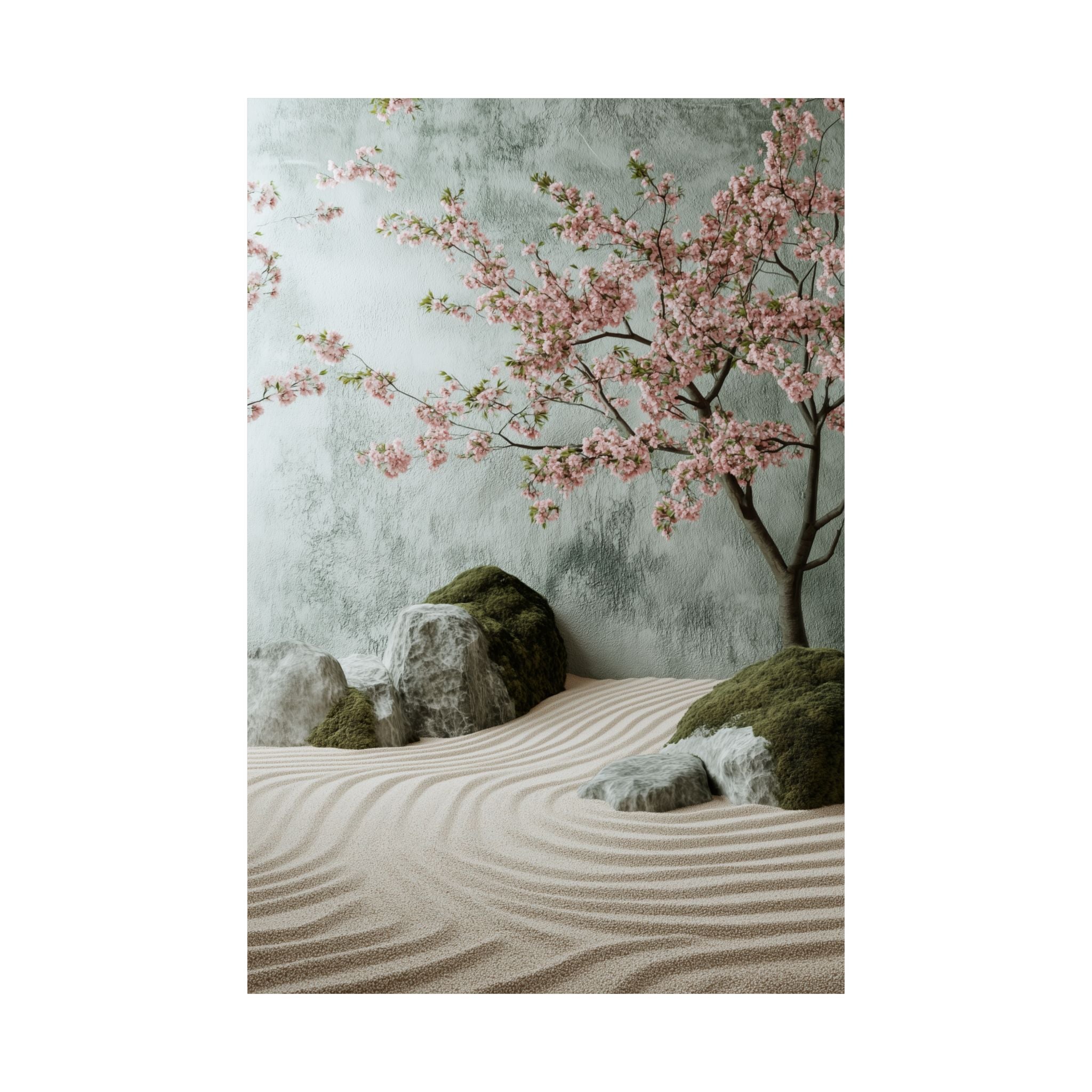 Zen Japanese Garden Poster Wall Art - SynthFrame