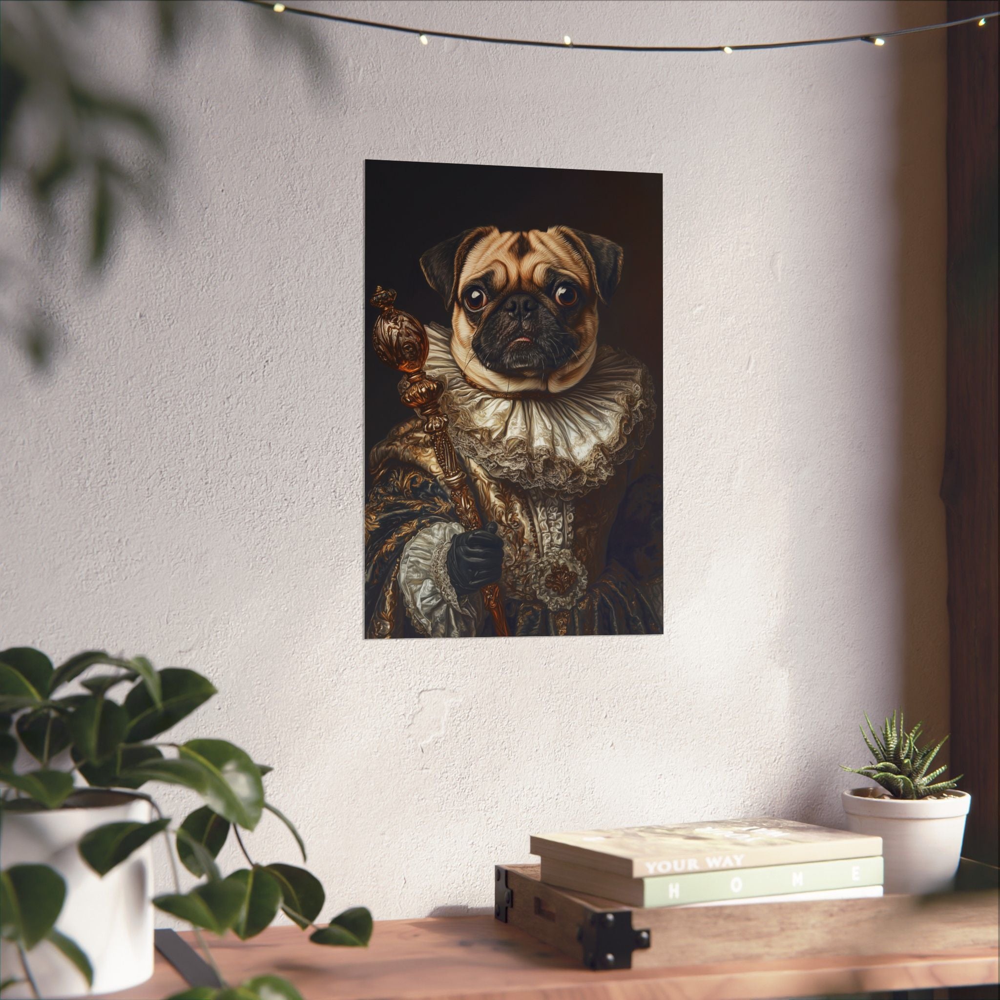 Renaissance Pug Poster