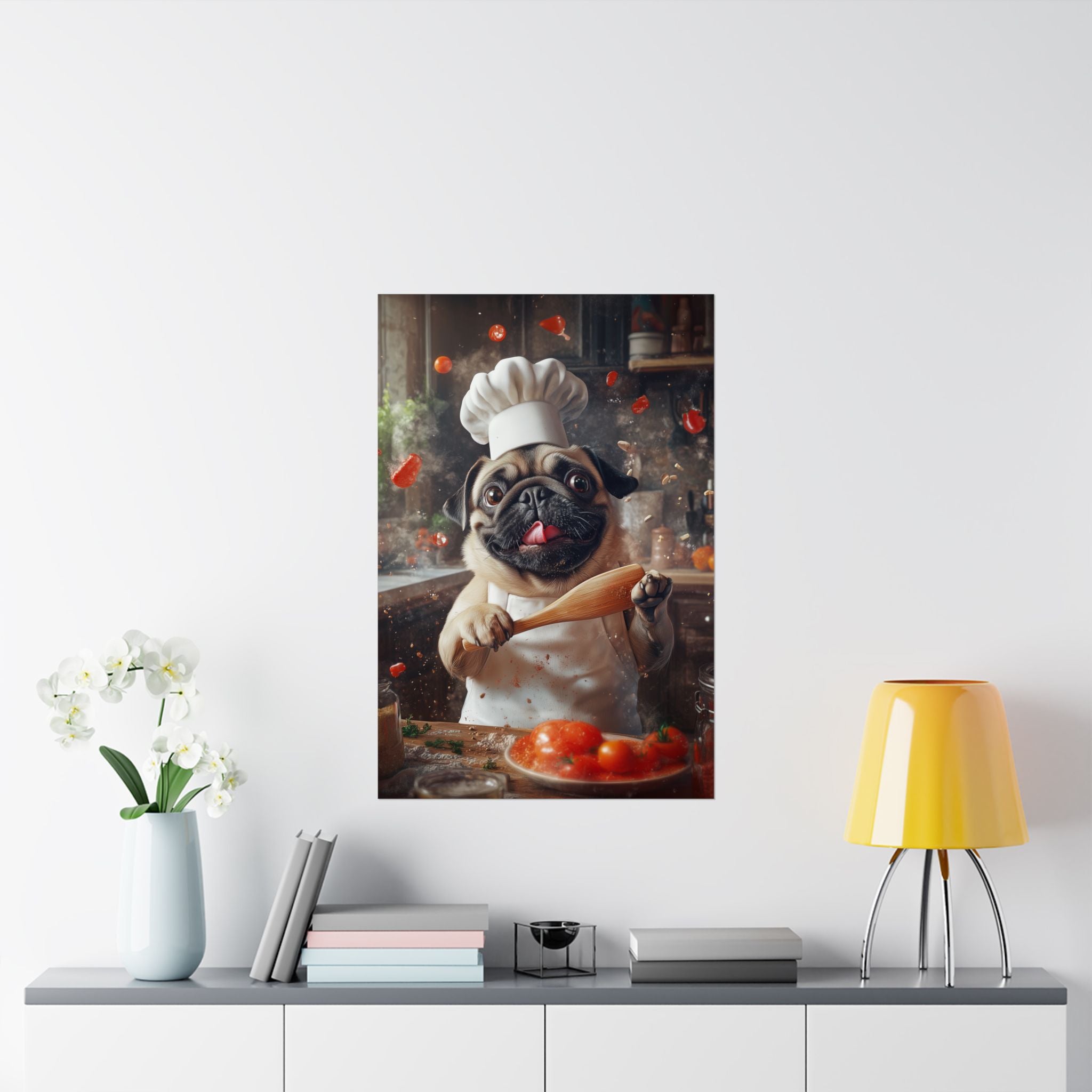 Chef Pug Poster