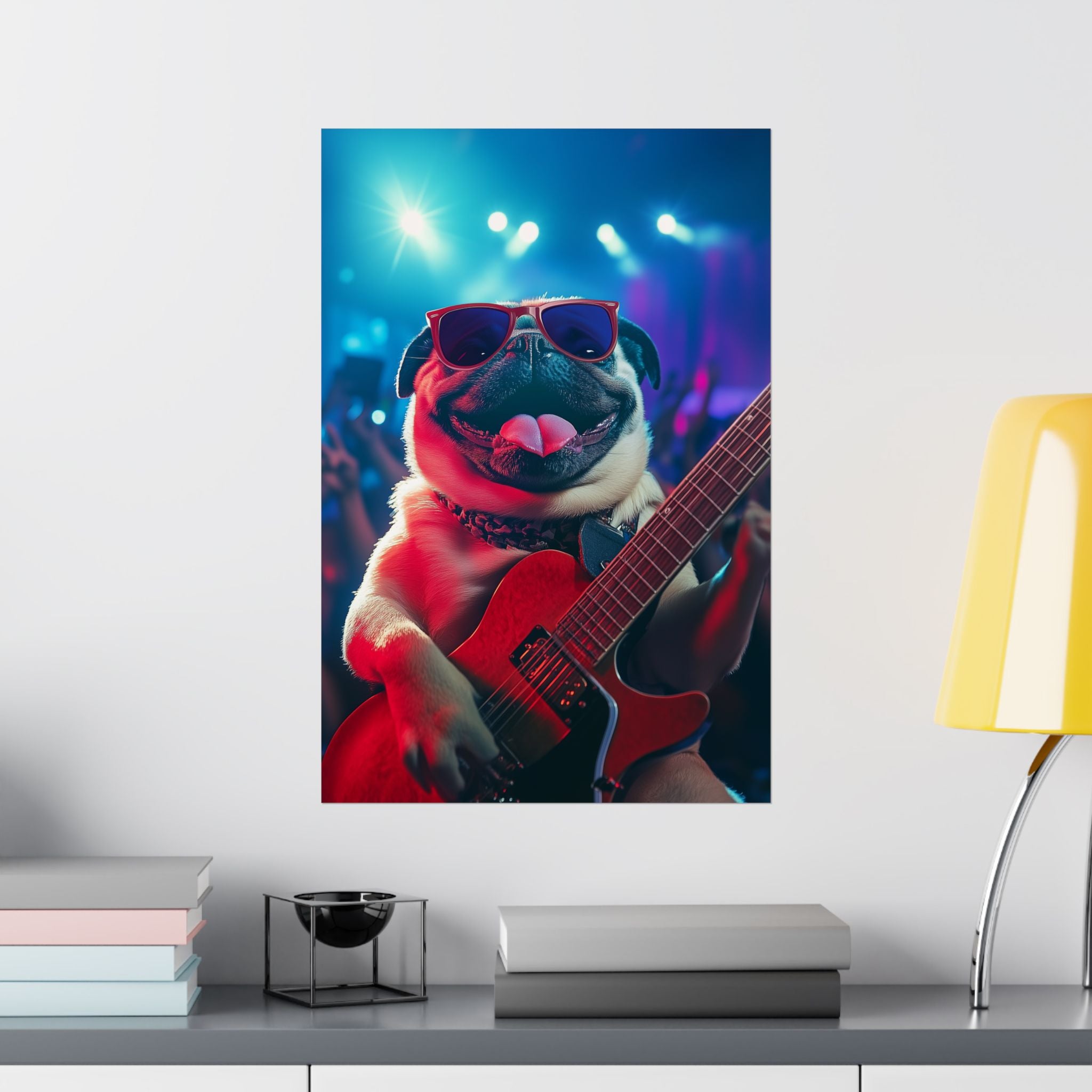 Rockstar Pug Poster