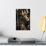 Steampunk Giraffe: Mechanical Marvel Poster