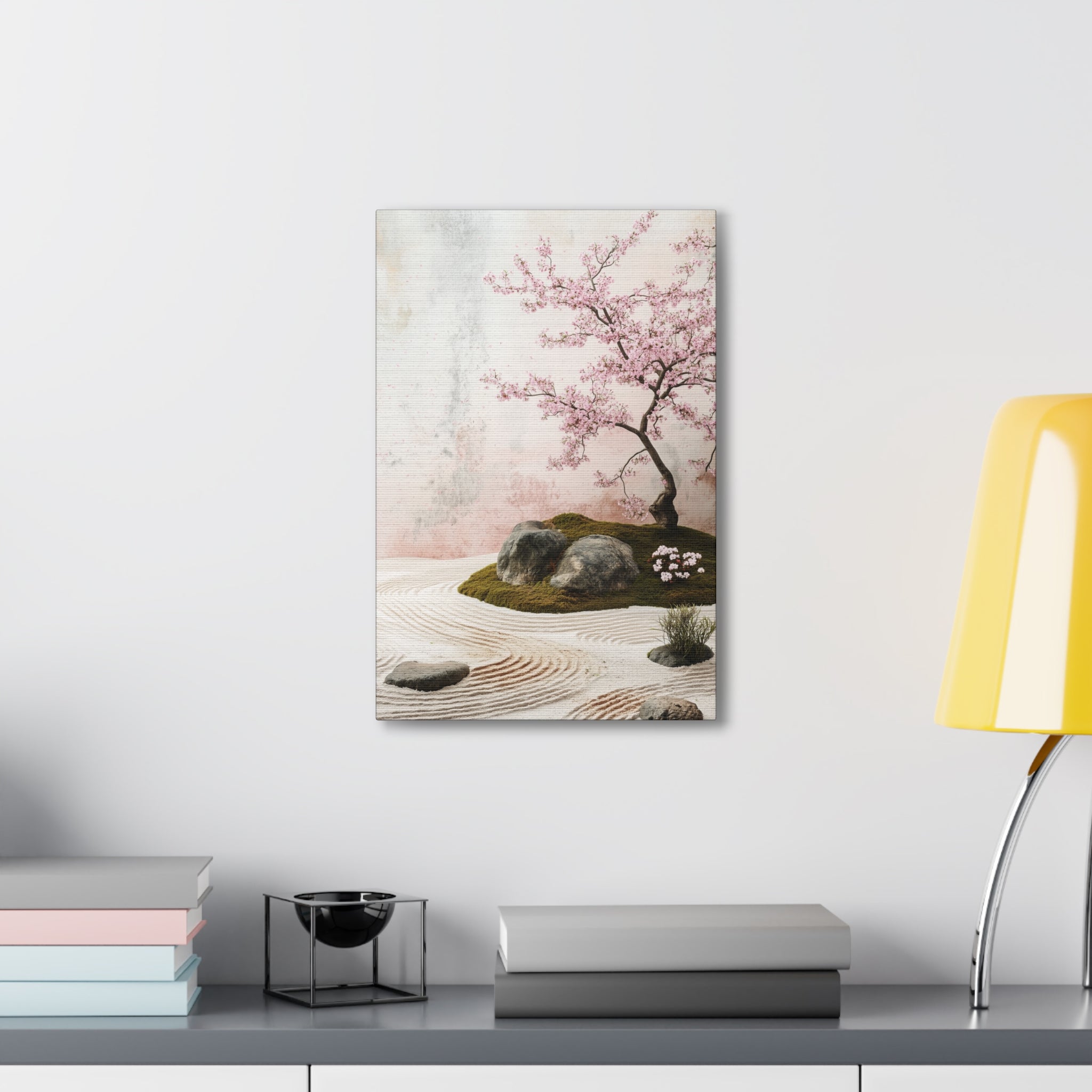 Zen Japanese Garden Canvas Wall Art - SynthFrame