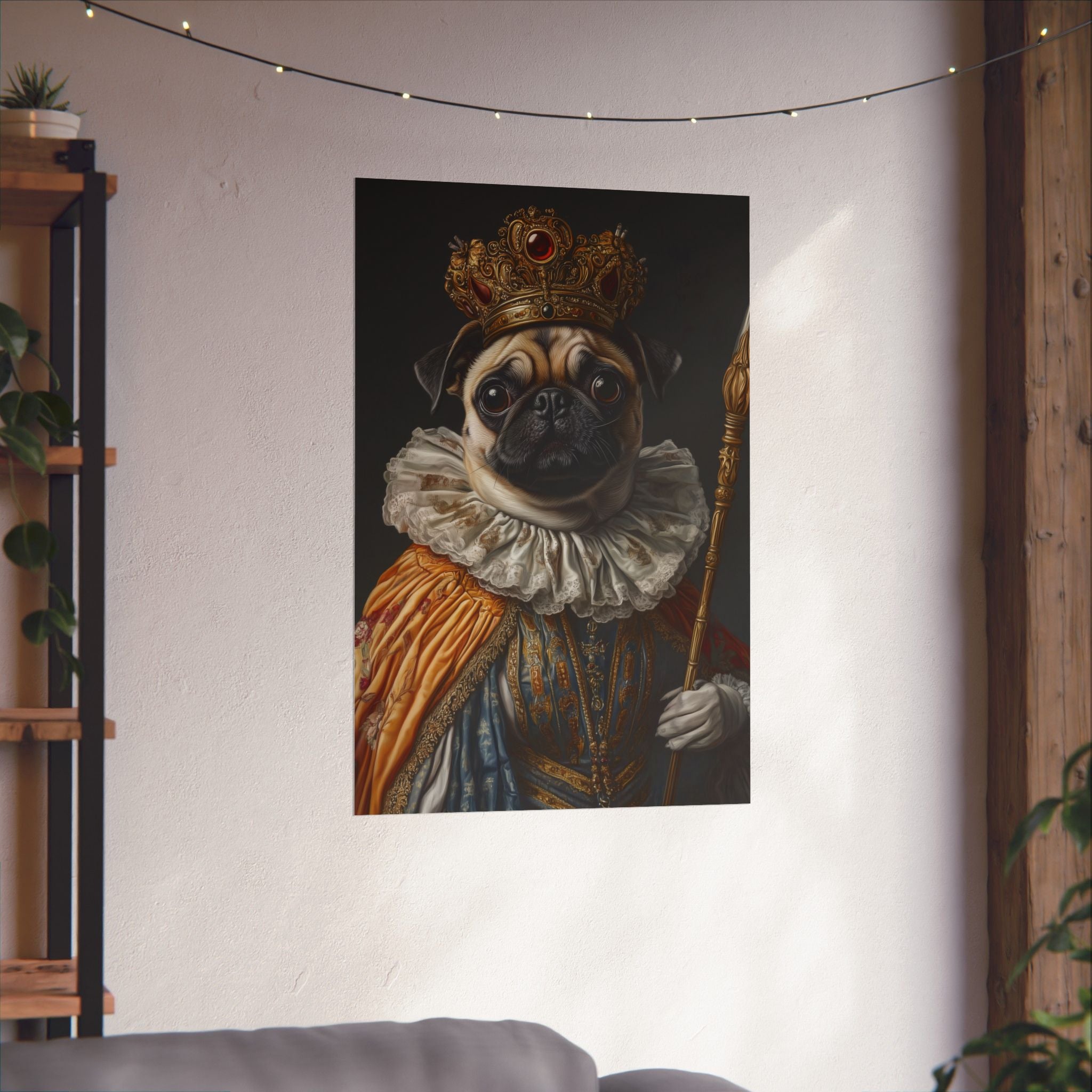 Renaissance Pug Poster