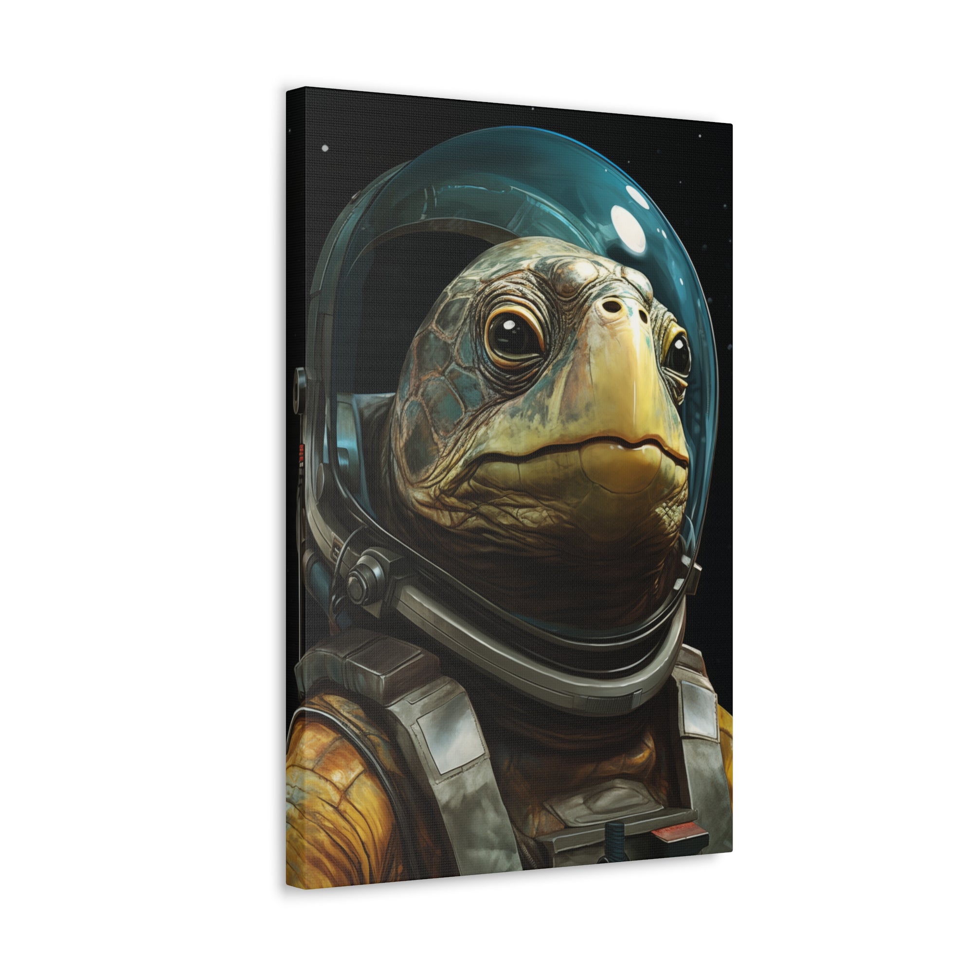 AstroTurtle 1 Canvas Wall Art - SynthFrame