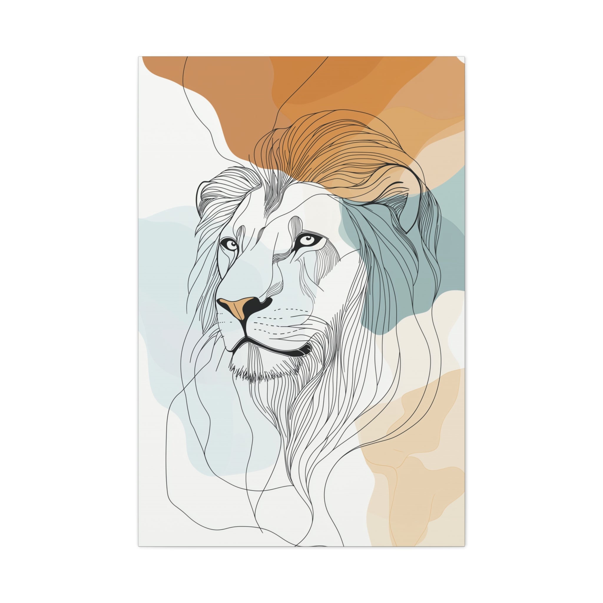 Essence of Lion Canvas Wall Art - SynthFrame