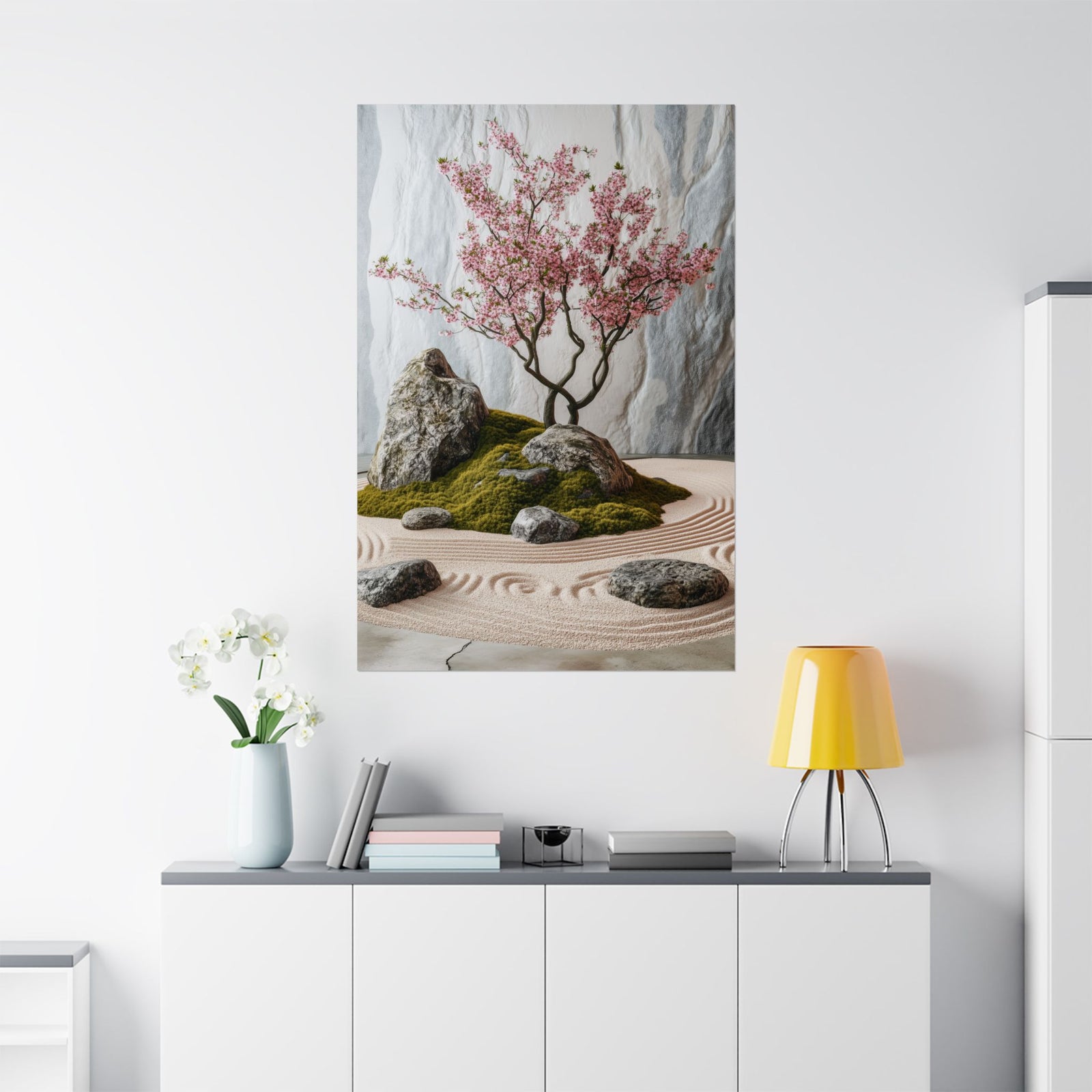 Zen Japanese Garden Poster Wall Art - SynthFrame