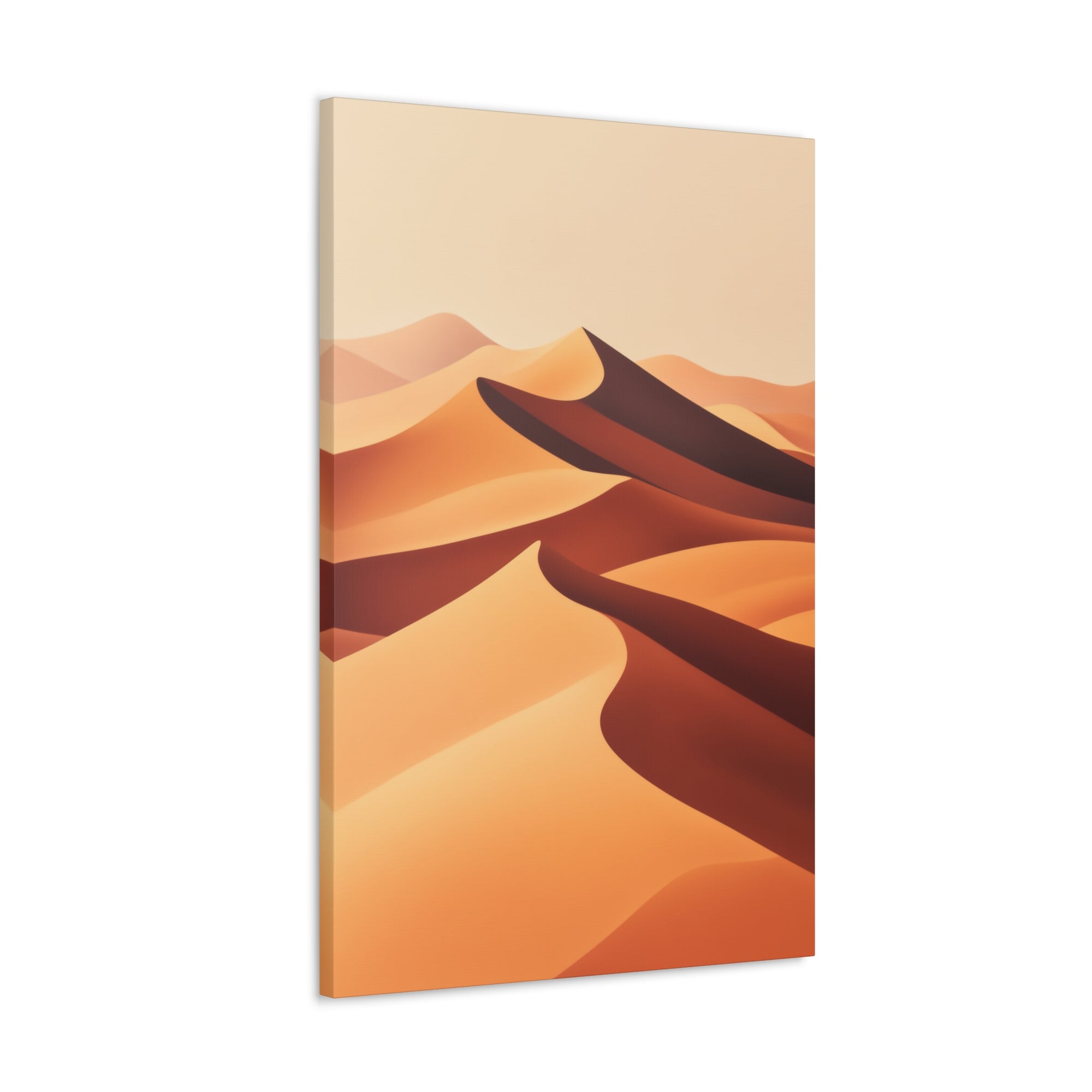 Minimalist Desert Dunes Canvas Wall Art - SynthFrame