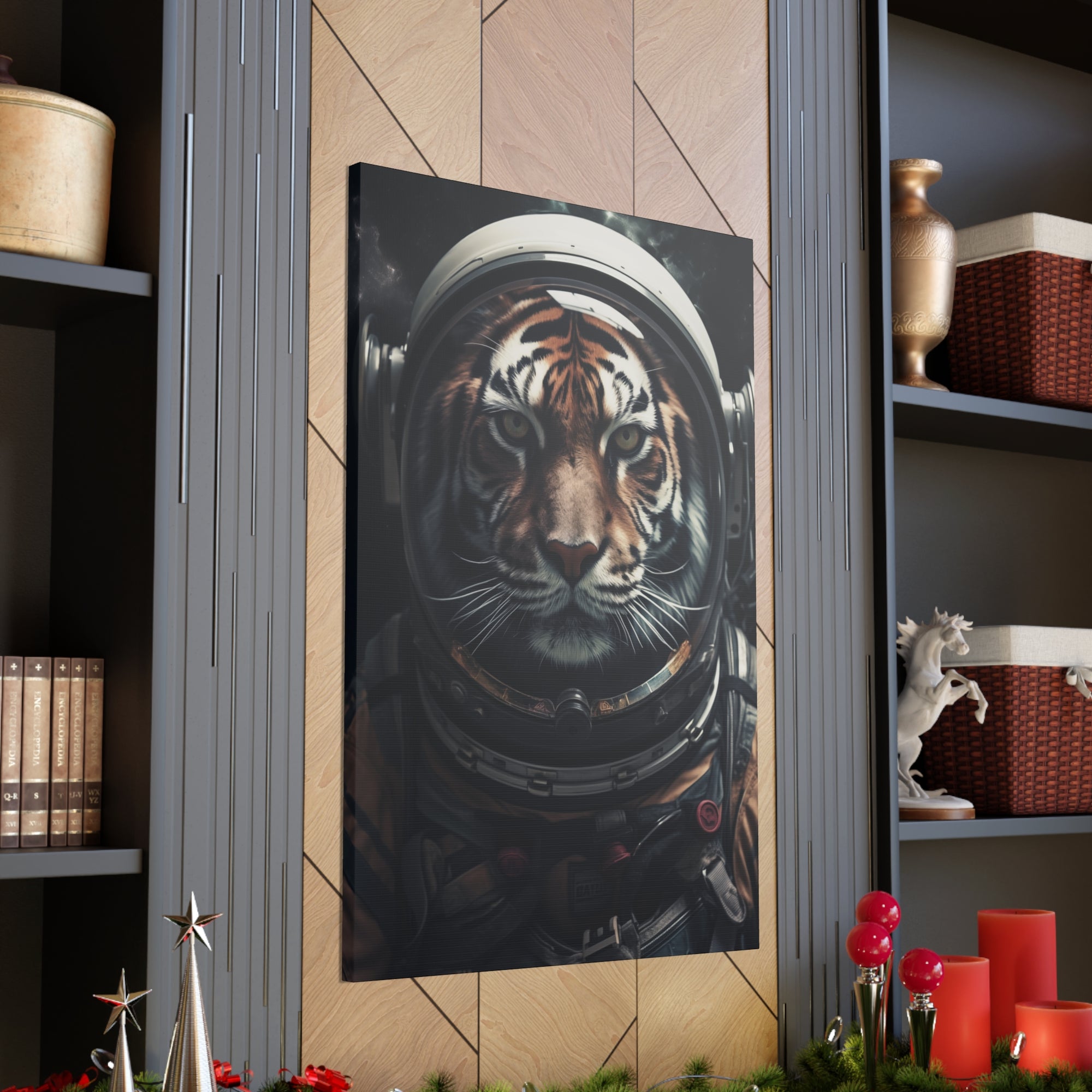 AstroTiger Canvas Wall Art - SynthFrame