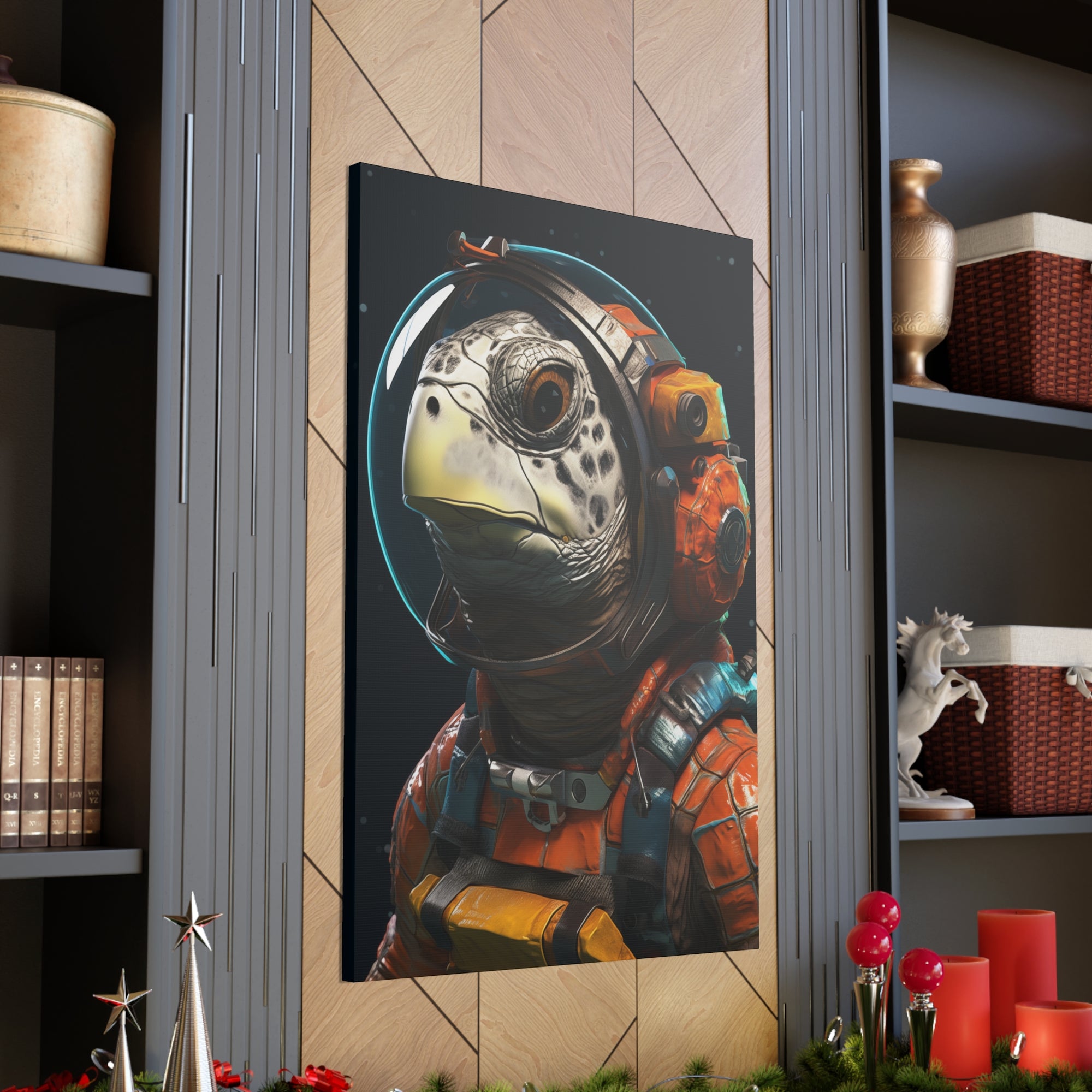 AstroTurtle 2 Canvas Wall Art - SynthFrame