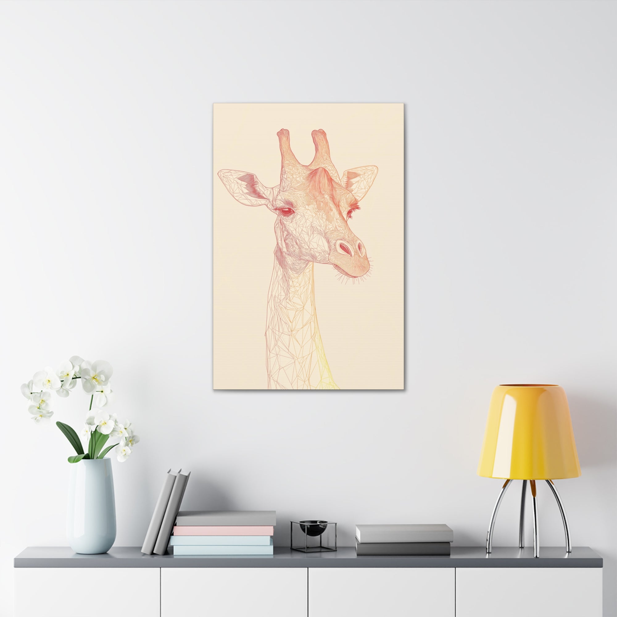 Essence of Giraffe Canvas Wall Art - SynthFrame