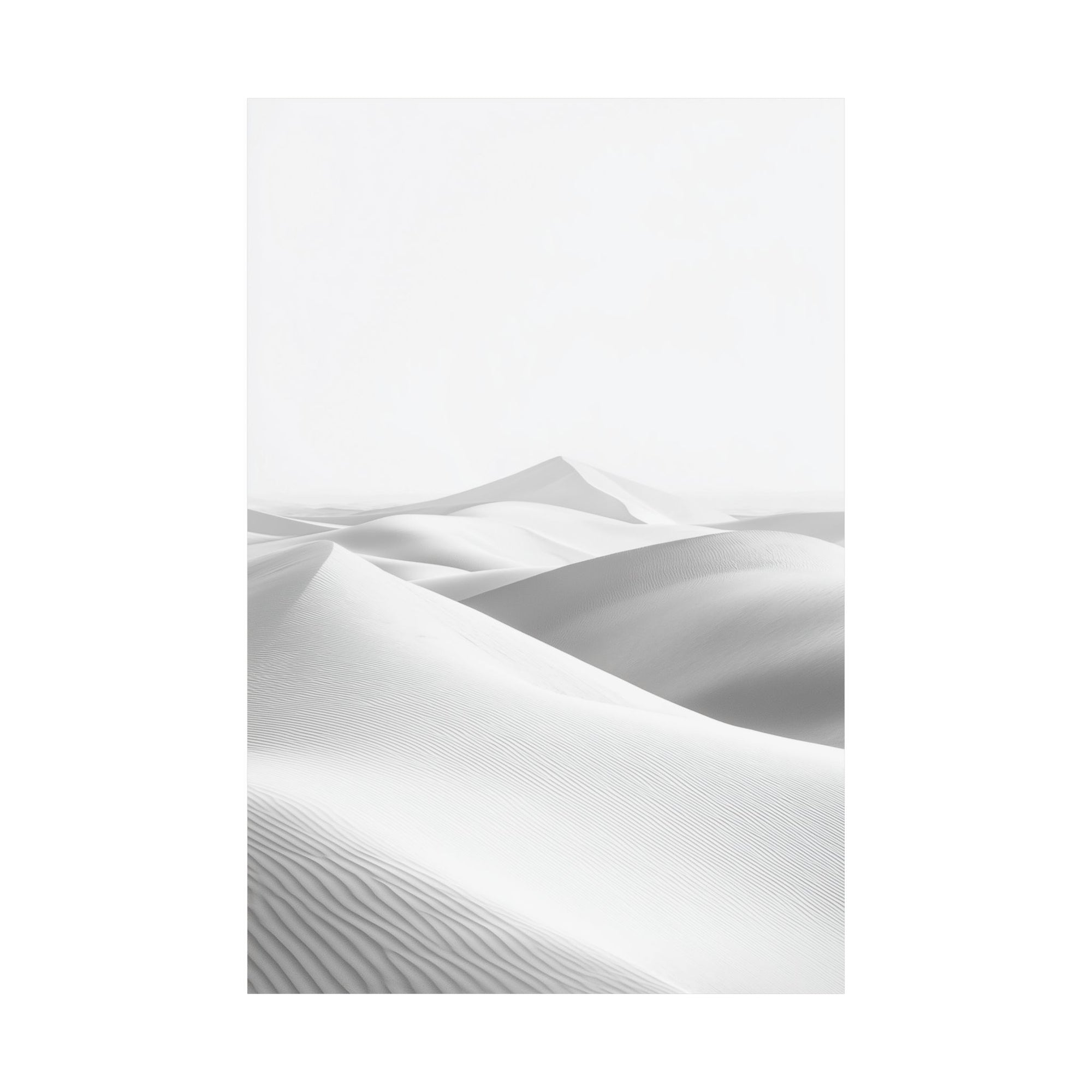 Minimalist Desert Dunes Poster Wall Art - SynthFrame