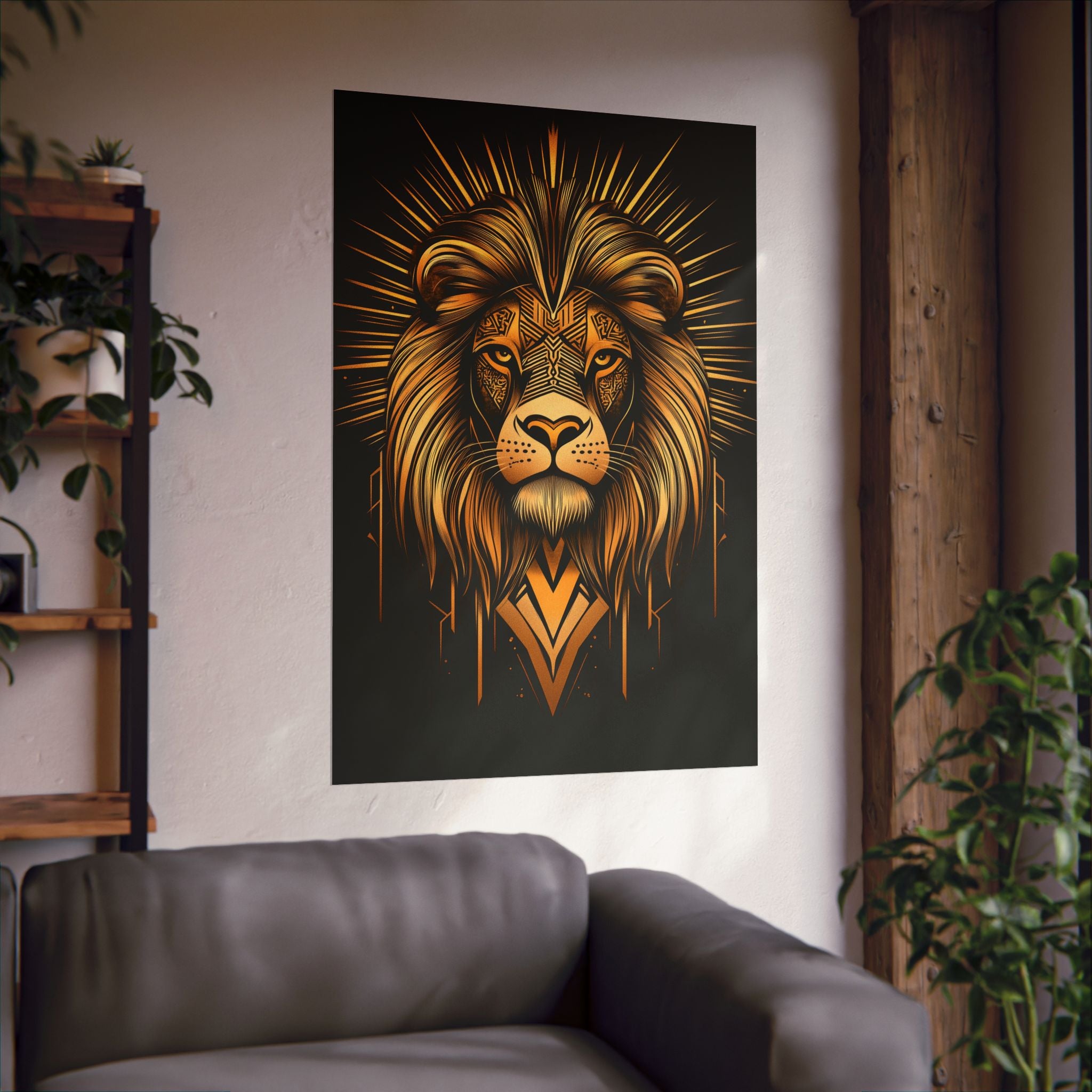 Gilded Lion Poster