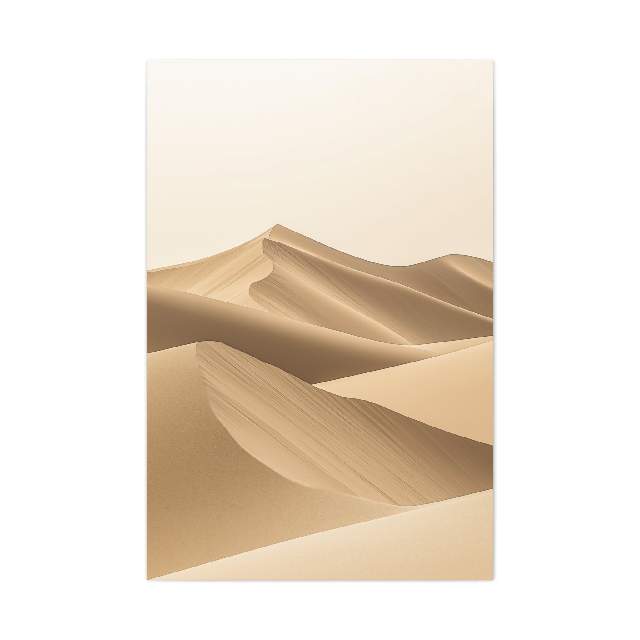 Minimalist Desert Dunes Canvas Wall Art - SynthFrame