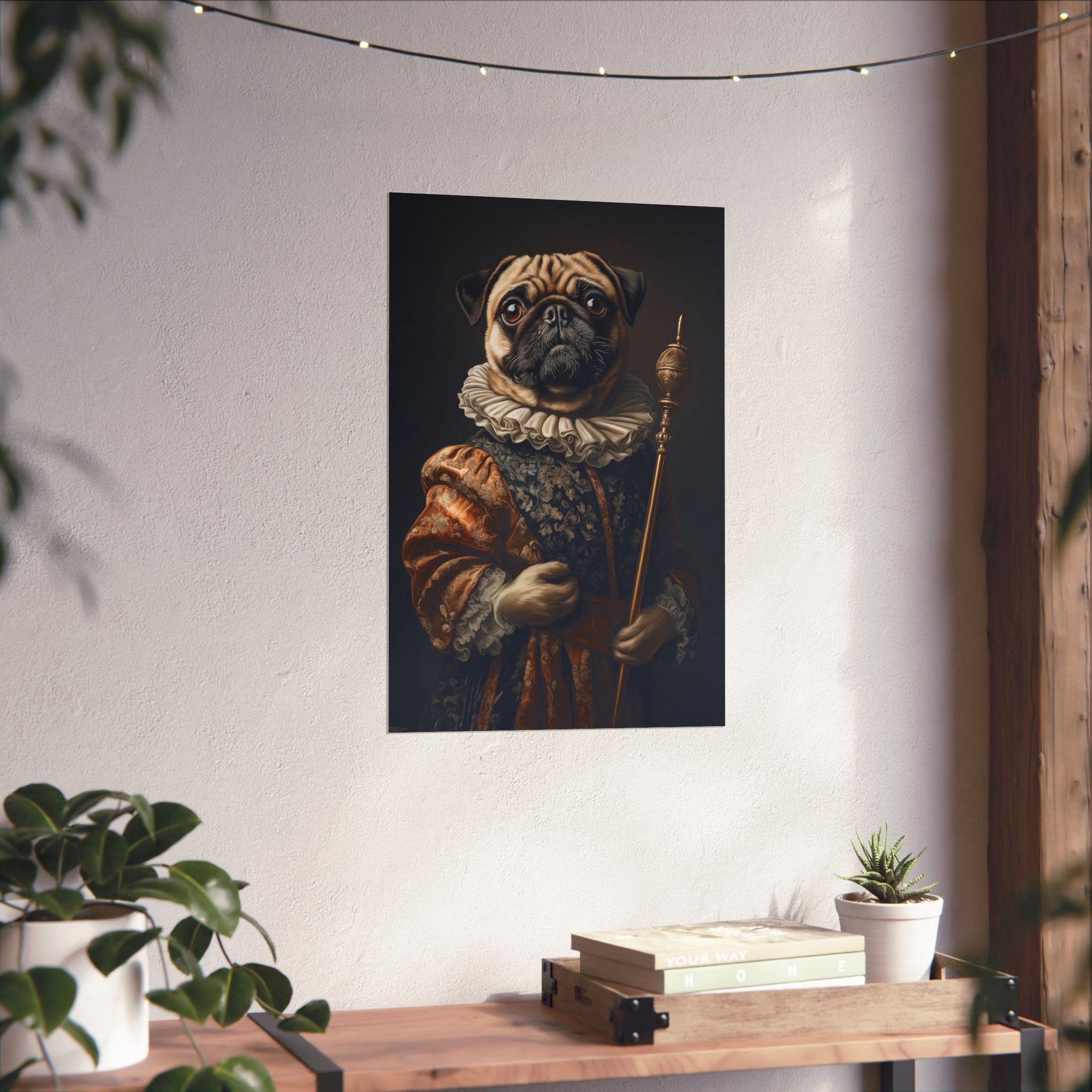 Renaissance Pug Poster